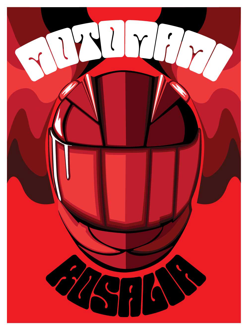 Motomami poster flat illustration