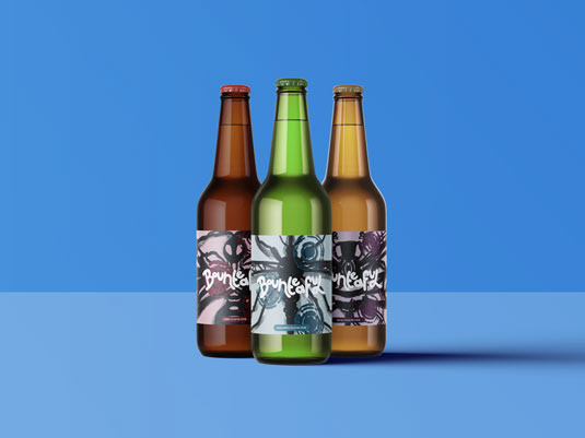 3 bottle mockup with all labels