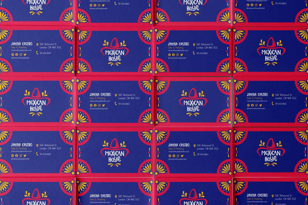 Repeated business card design