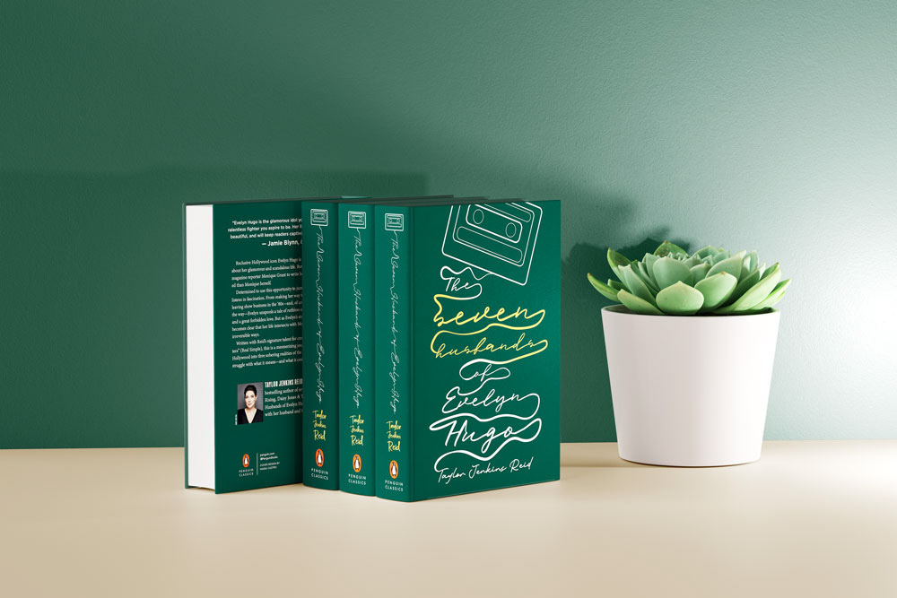 Several redesigned book covers