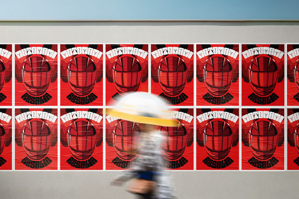 Poster wall with Motomami poster