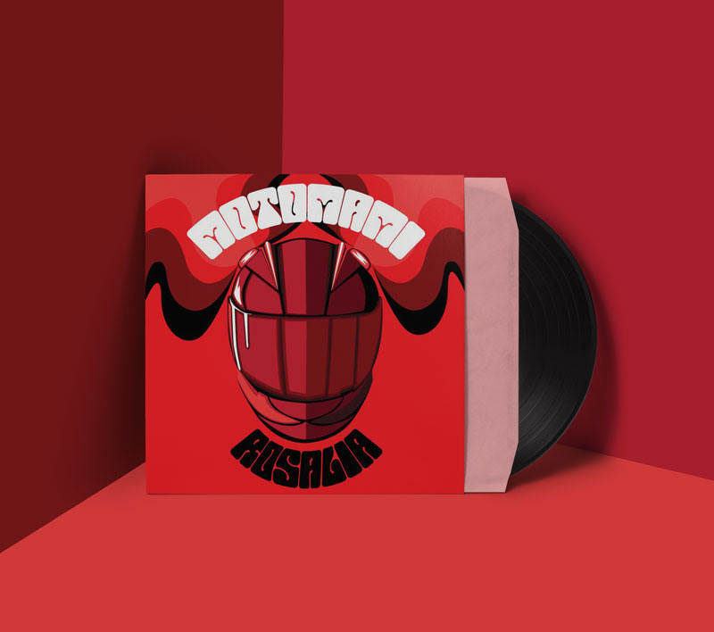 Motomami vinyl cover mockup