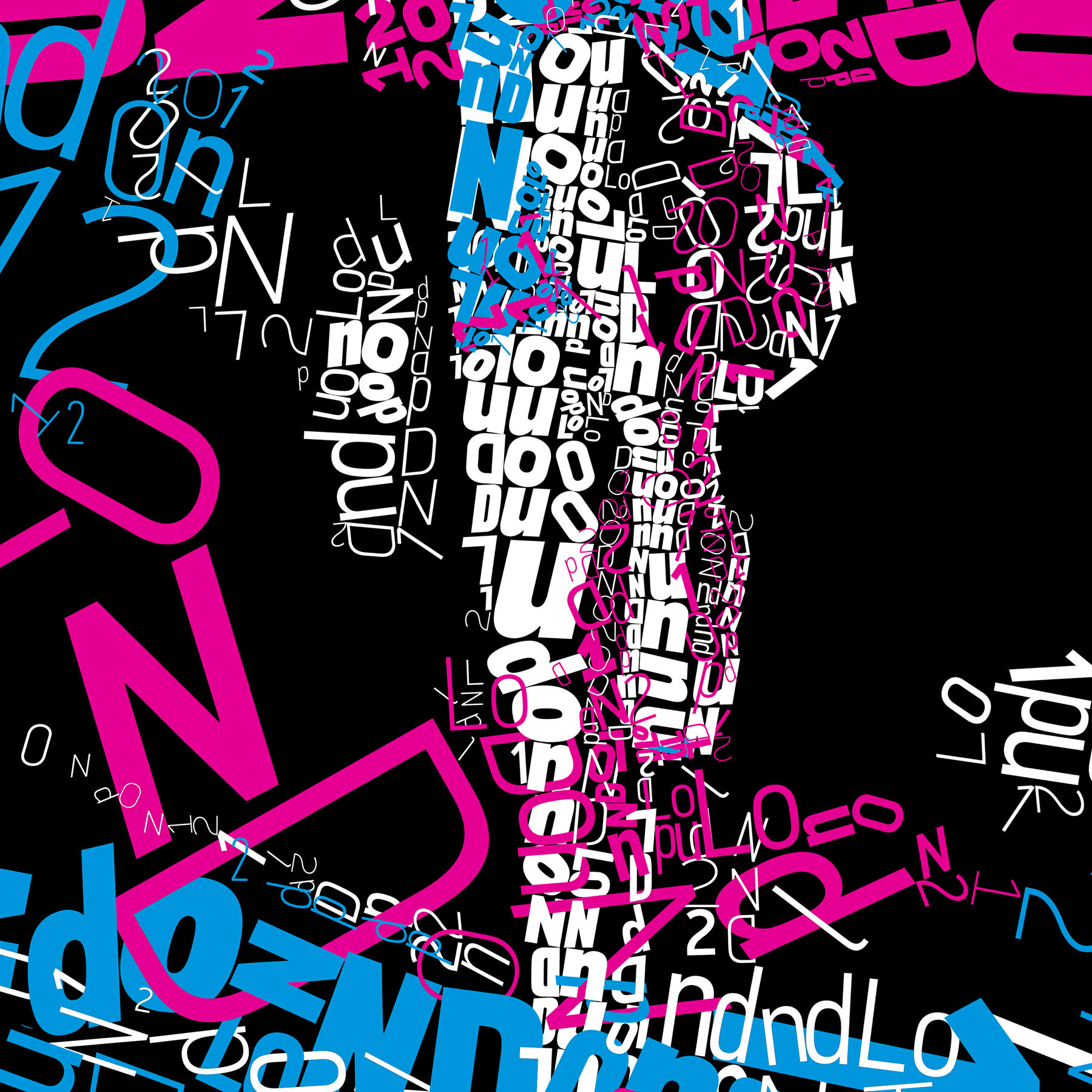 London 2012 through typography, Olympic art mosaic