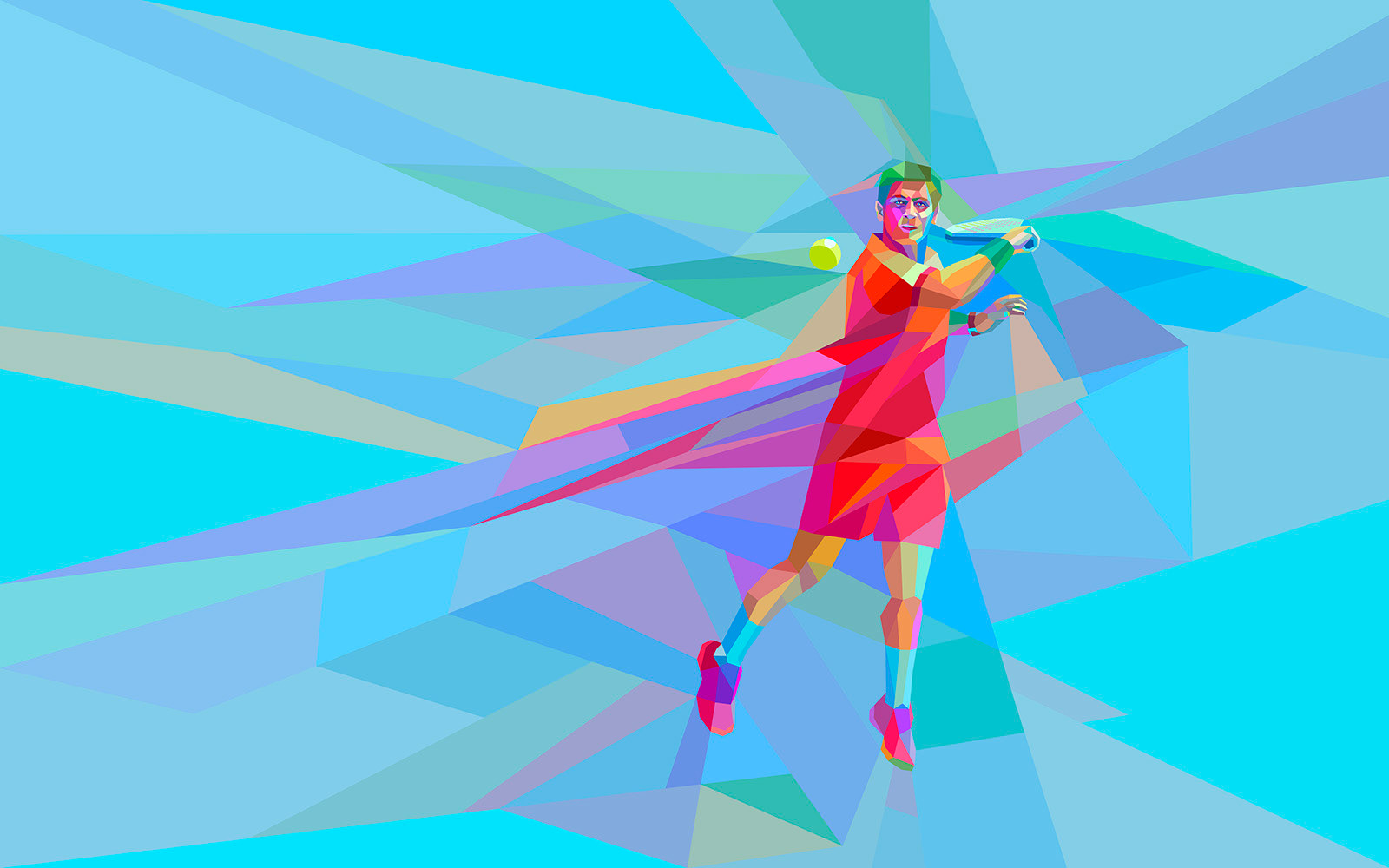 Artistic portrayal of padel tennis action, modern aesthetics and sports imagery