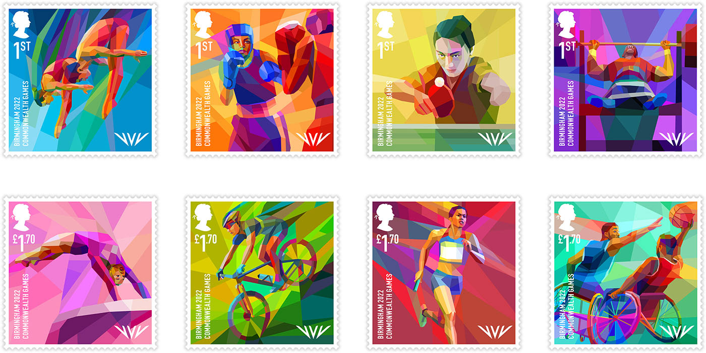Royal Mail stamps for Birmingham 2022 Commonwealth Games