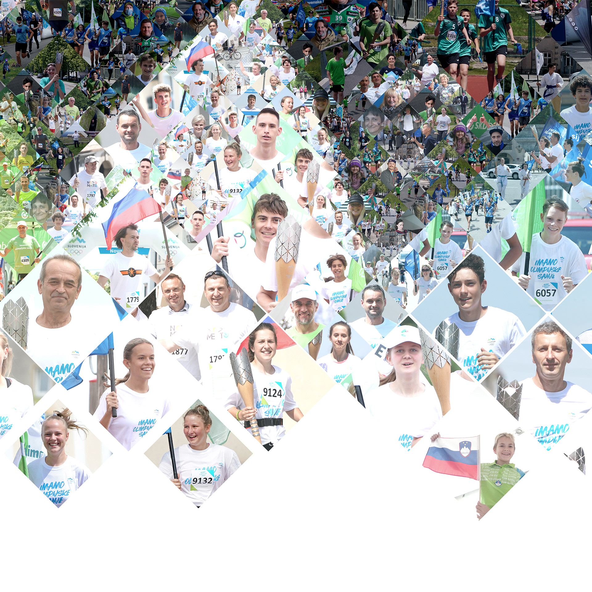 Olympic campaign of digital sport illustrations