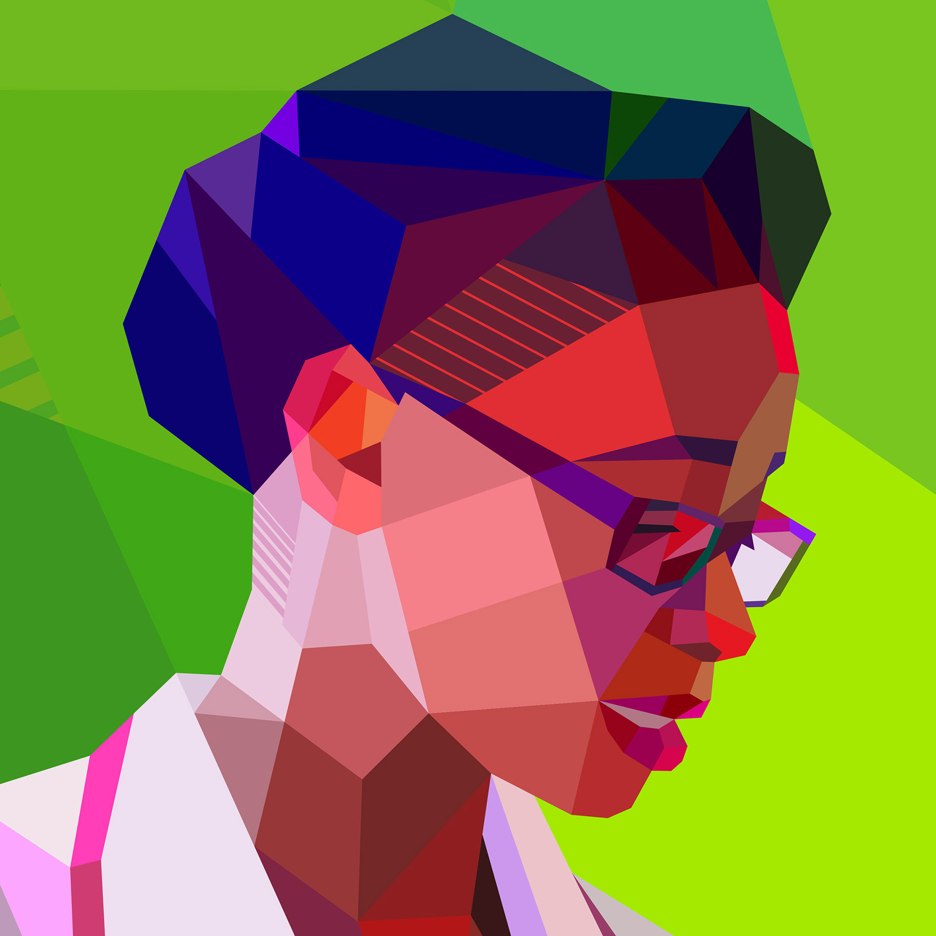 Art creation in bright colors, visual branding for healthcare