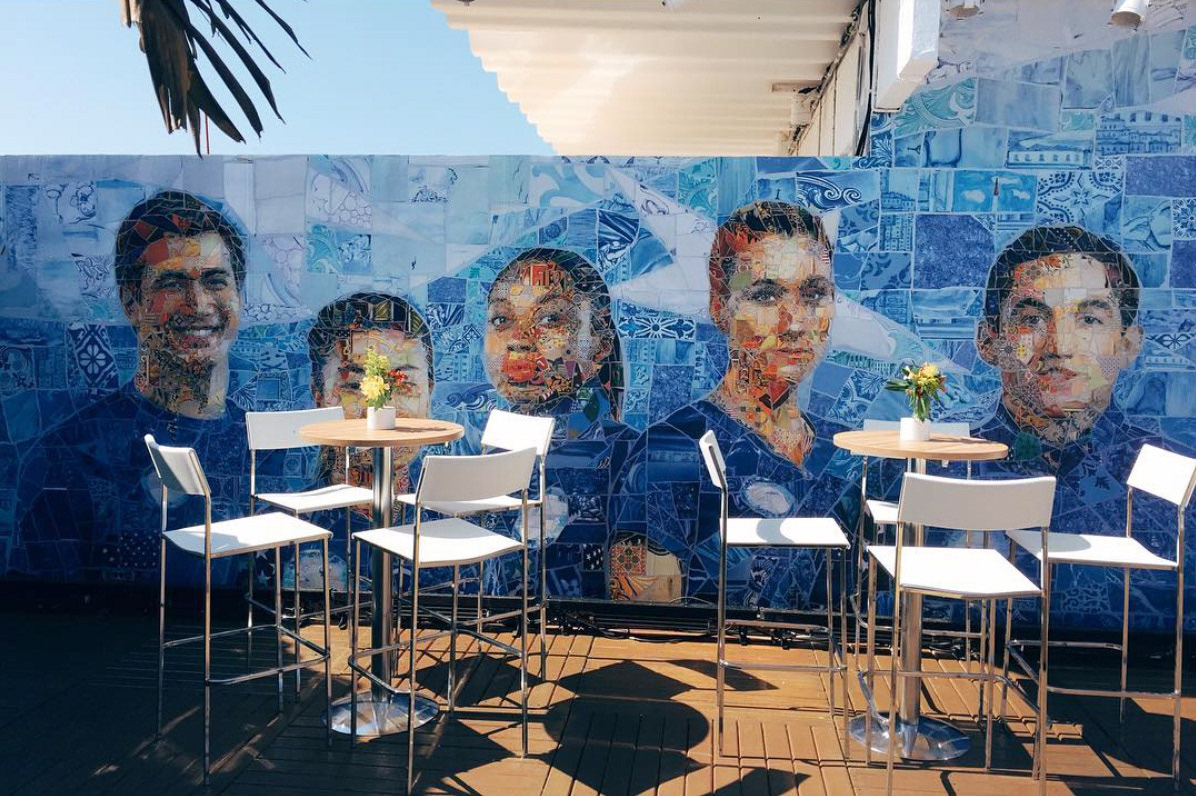 The murals for USA House in Rio 2016