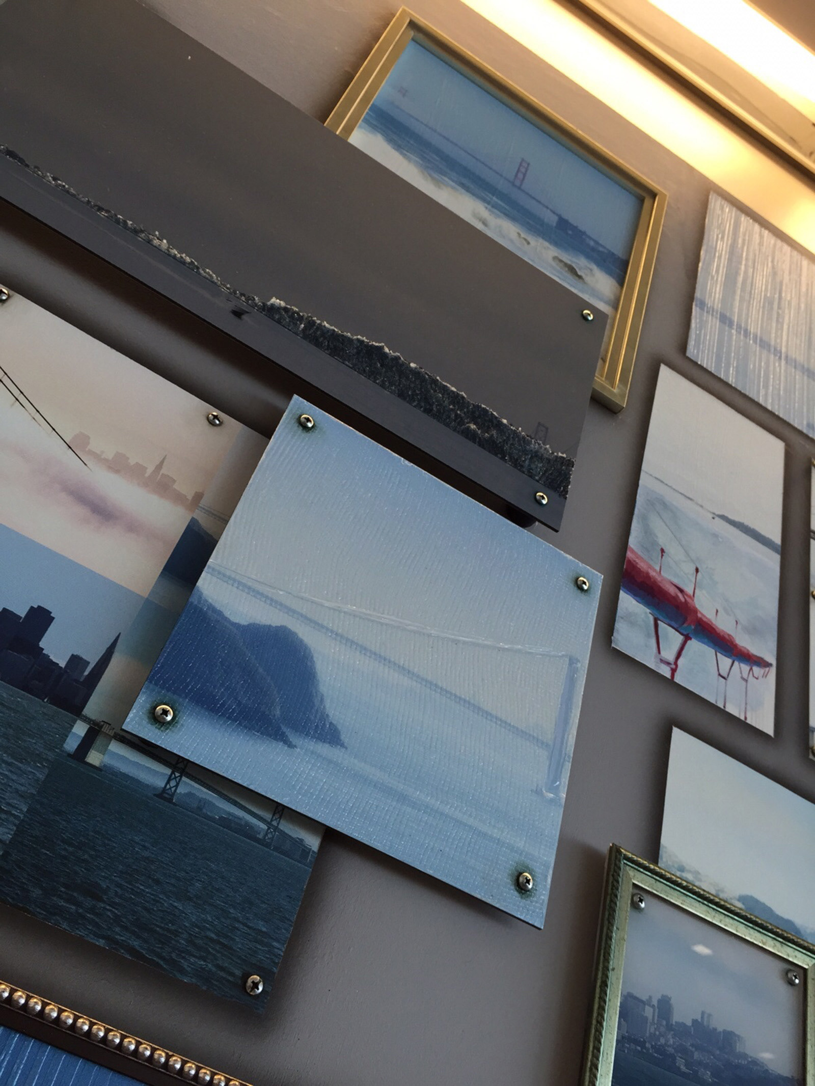 Golden Gate Bridge moments in art photo combination