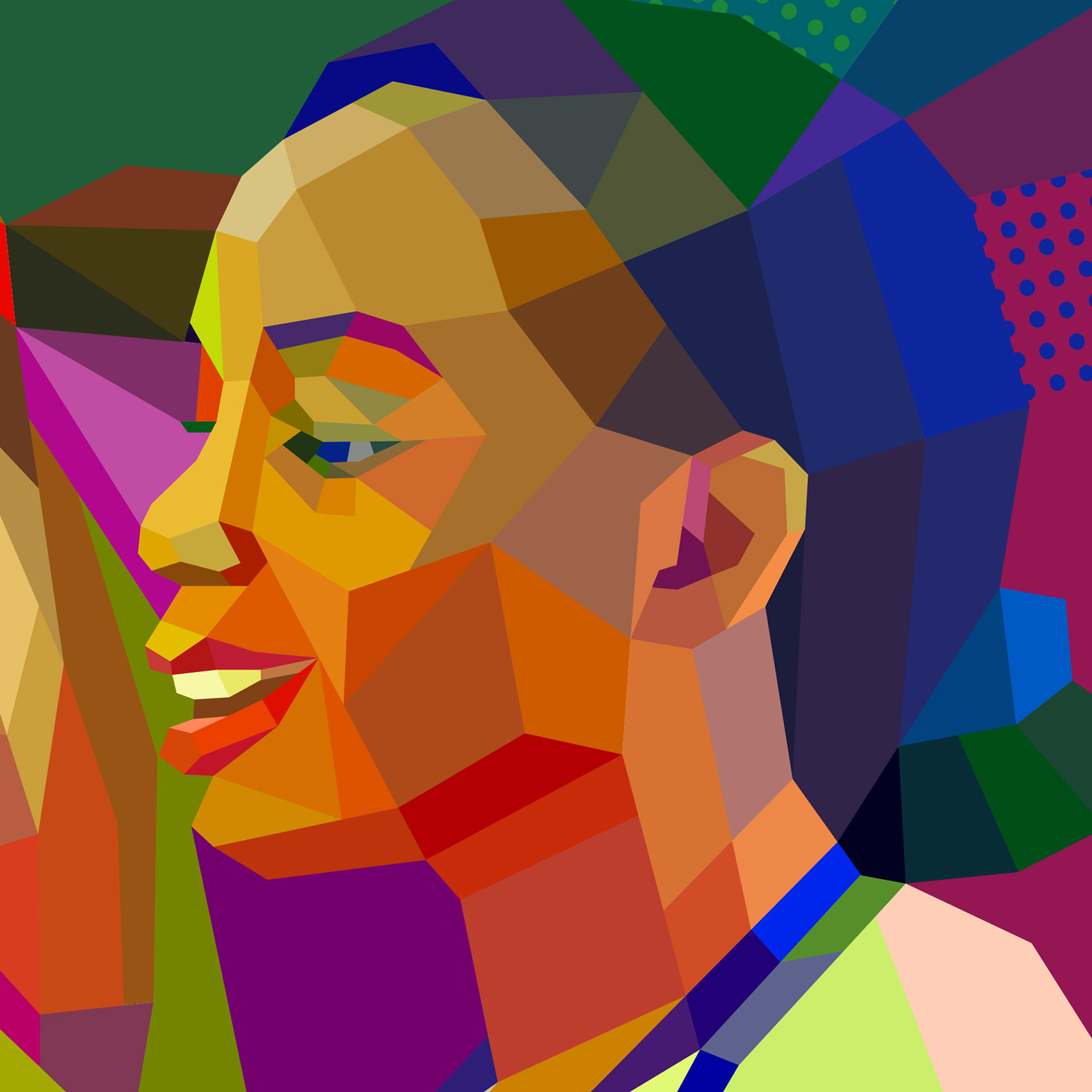 digital artwork, detail in a working process