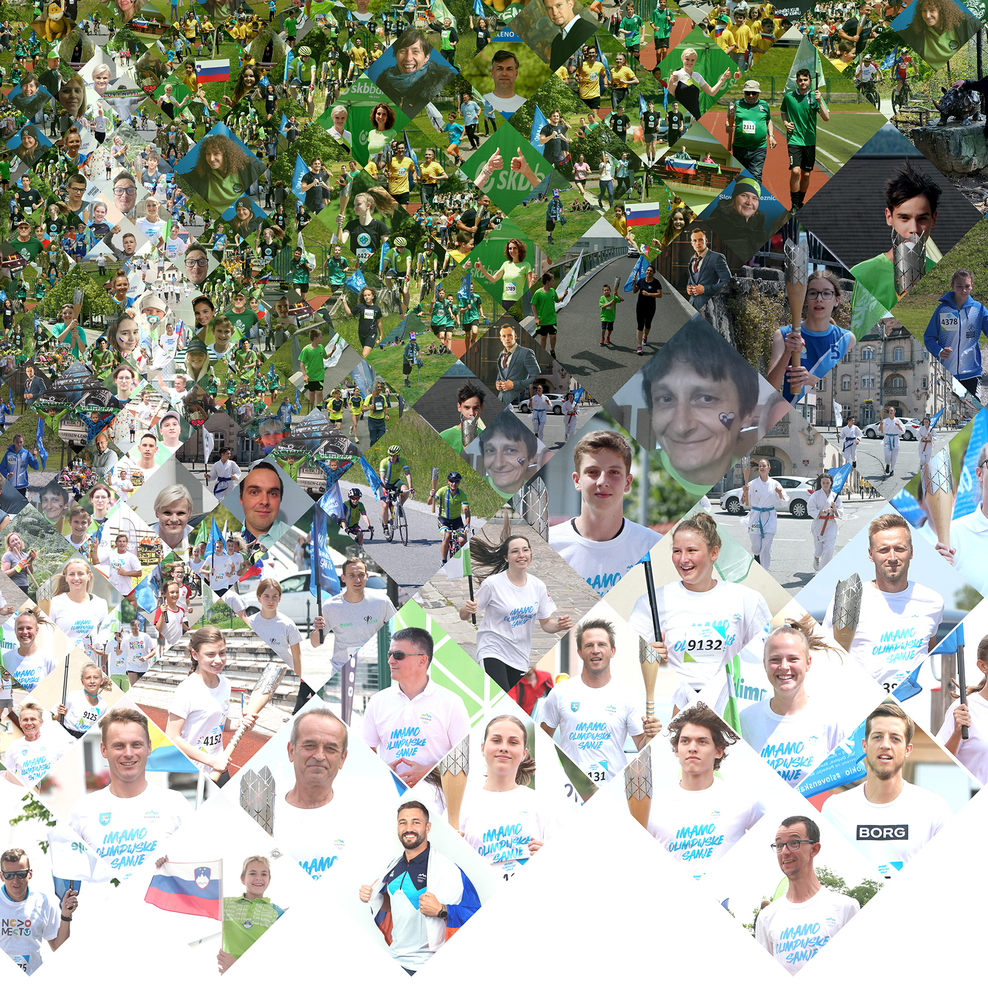 Global sport event campaign illustrations