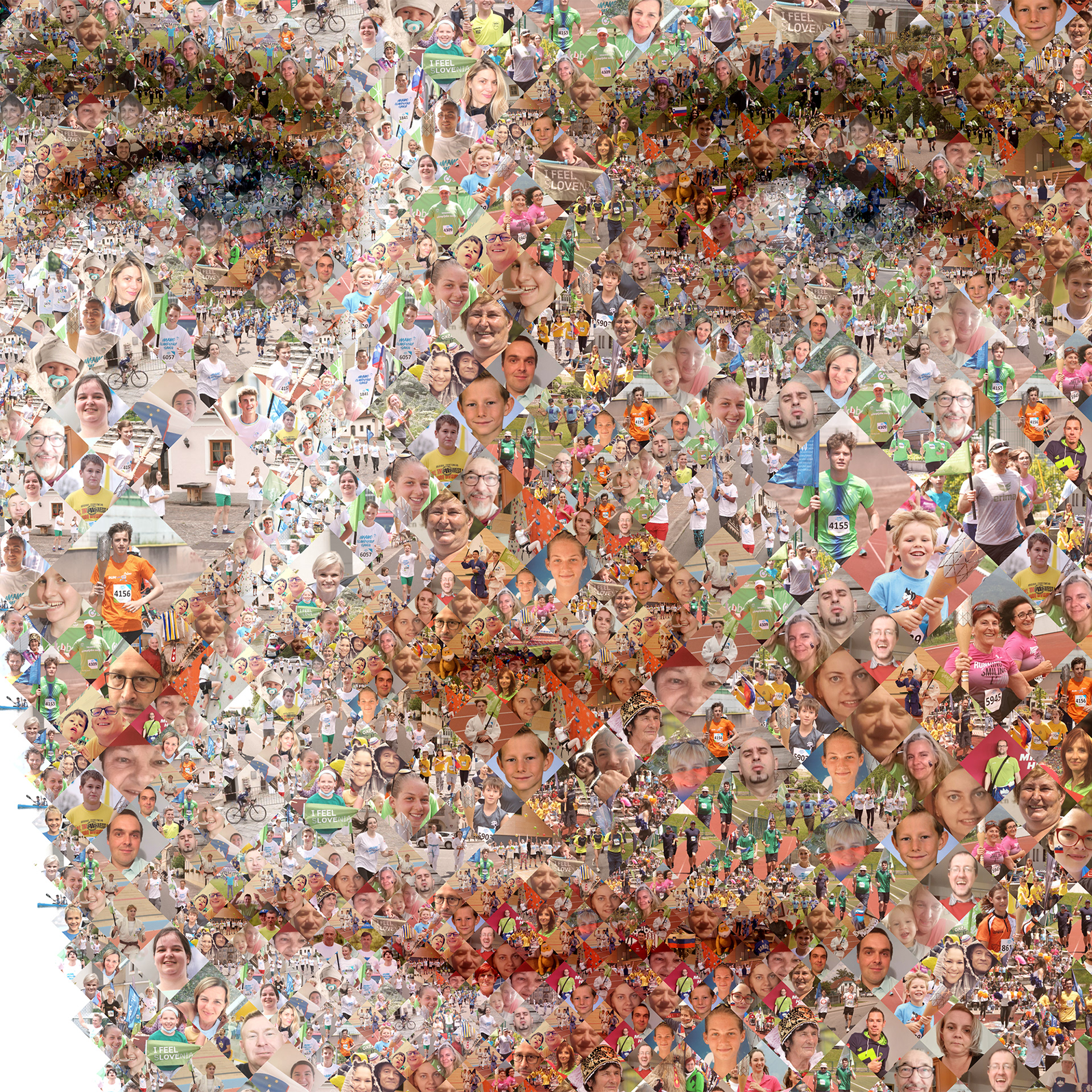 Olympic themed digital collage from peoples' photos