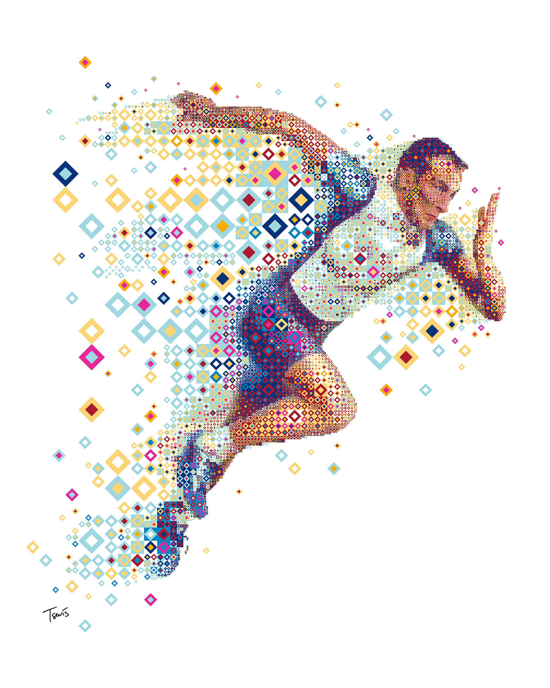 Sport industry advertising for huge surfaces