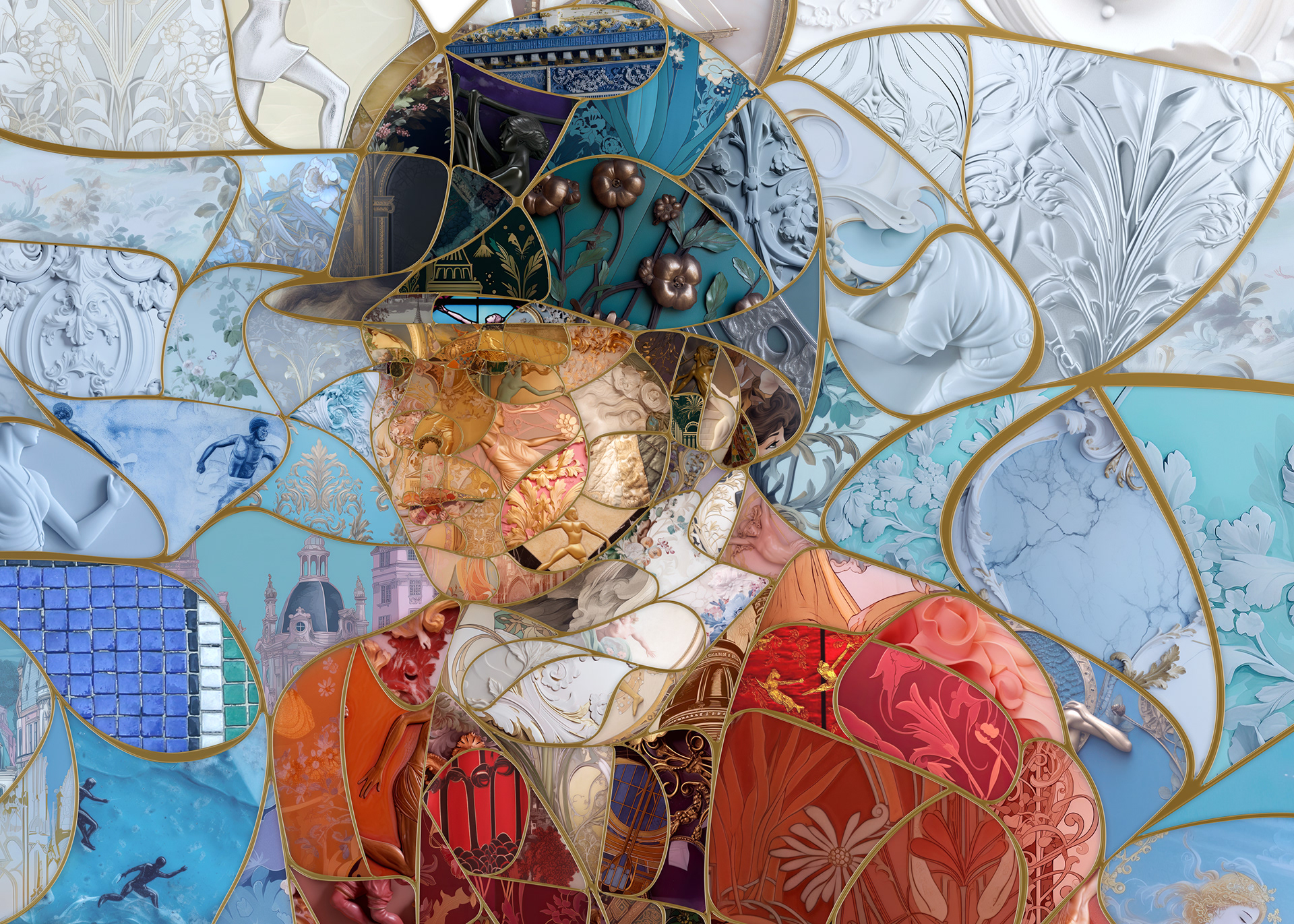 Illustrations for digital mural