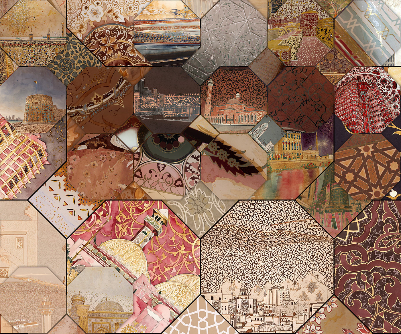 detail of the final analog mosaic