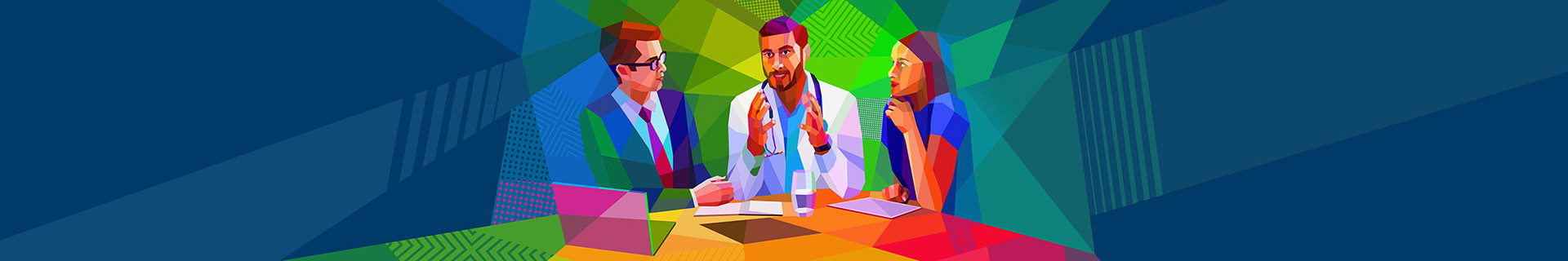 Responsive digital illustrations, Health tech branding visuals