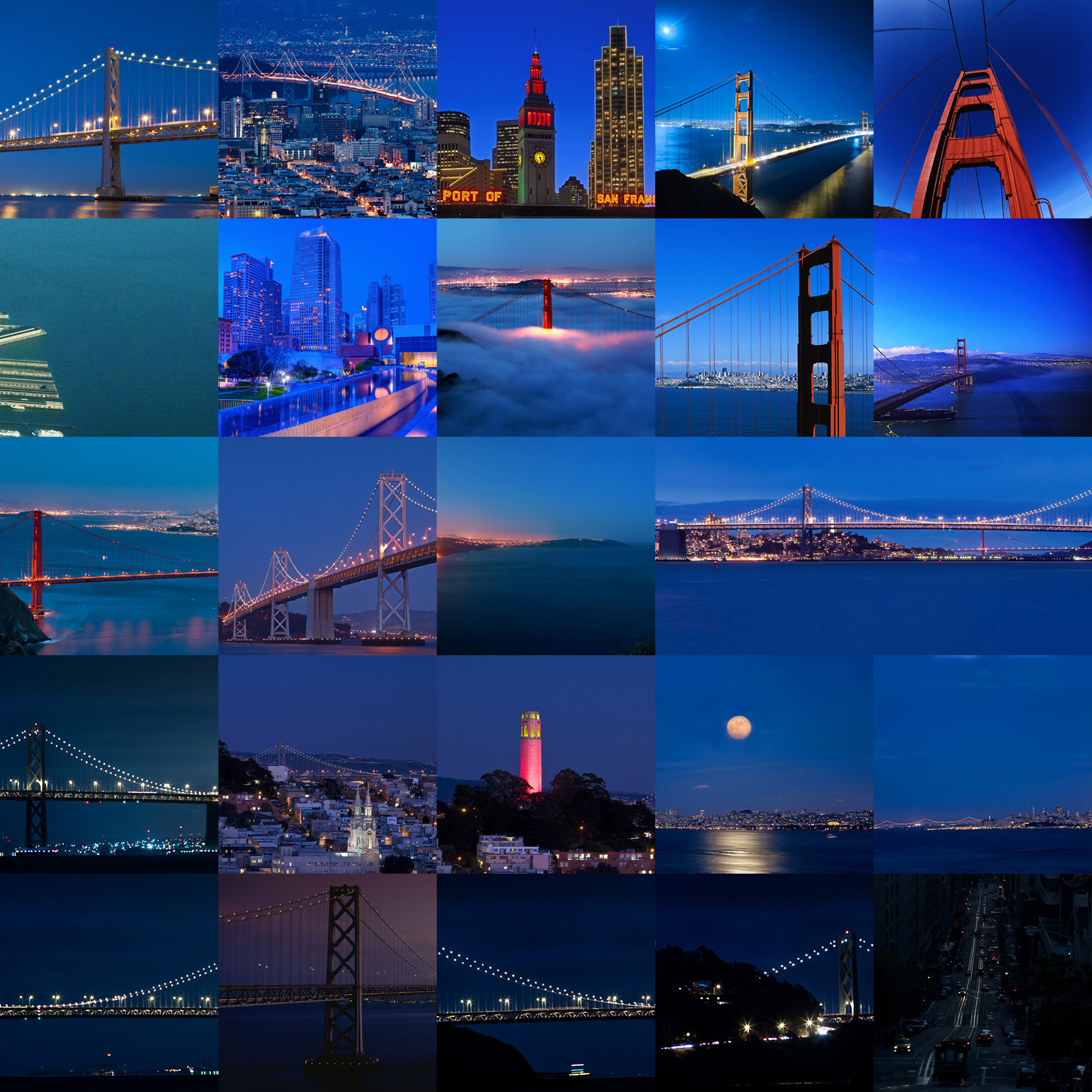 Photo mosaic art of San Francisco