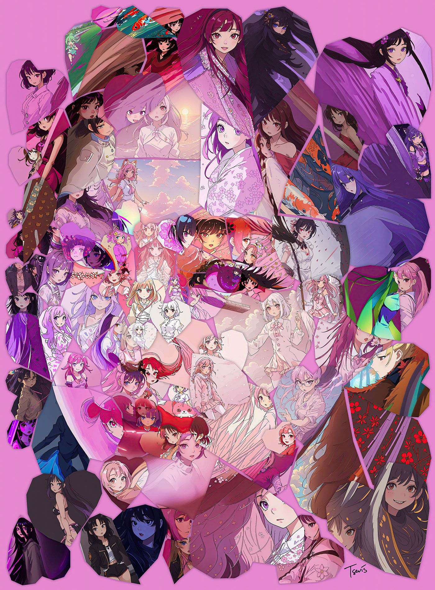 Photomosaic of Jennie Kim, Music Industry digital art