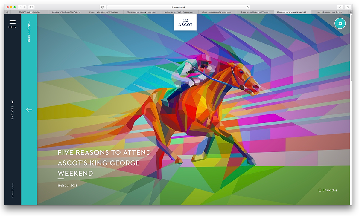 Charis Tsevis - Ascot racehorse: You bring the colour.