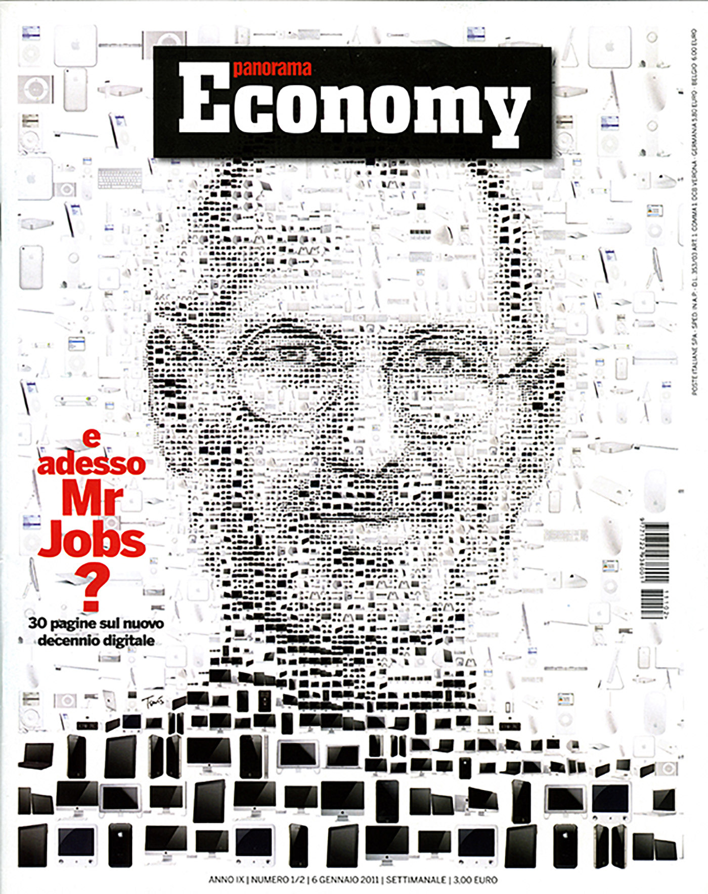 Portrait illustration for magazine cover, digital editorial media