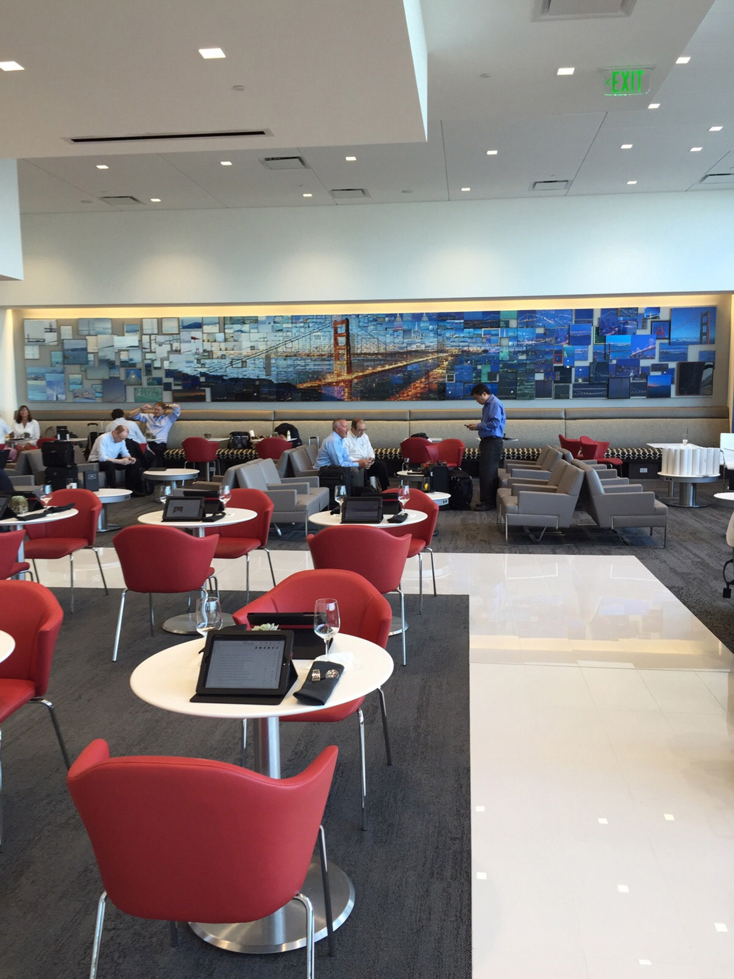 Landscape mural in resting VIP room