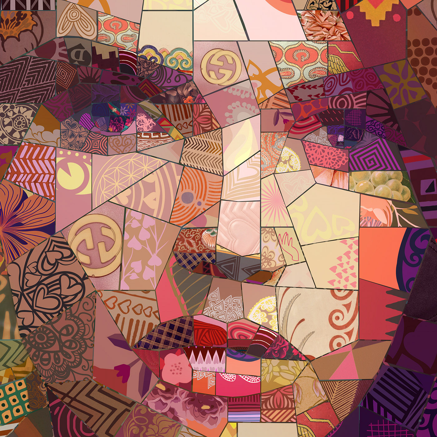 Digital pattern mosaic piece by piece in the fashion industry