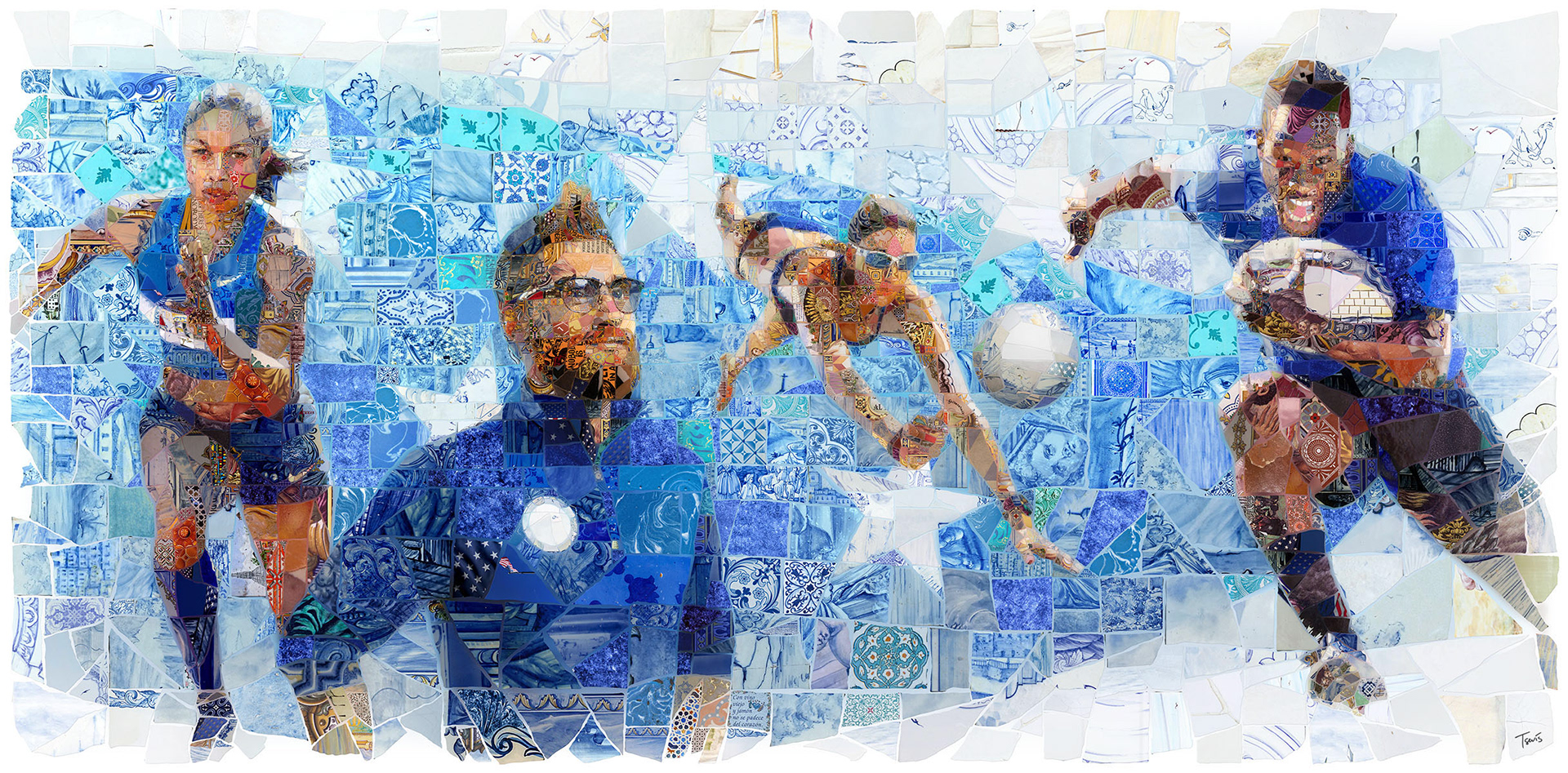USA's Olympic champions in digital mural