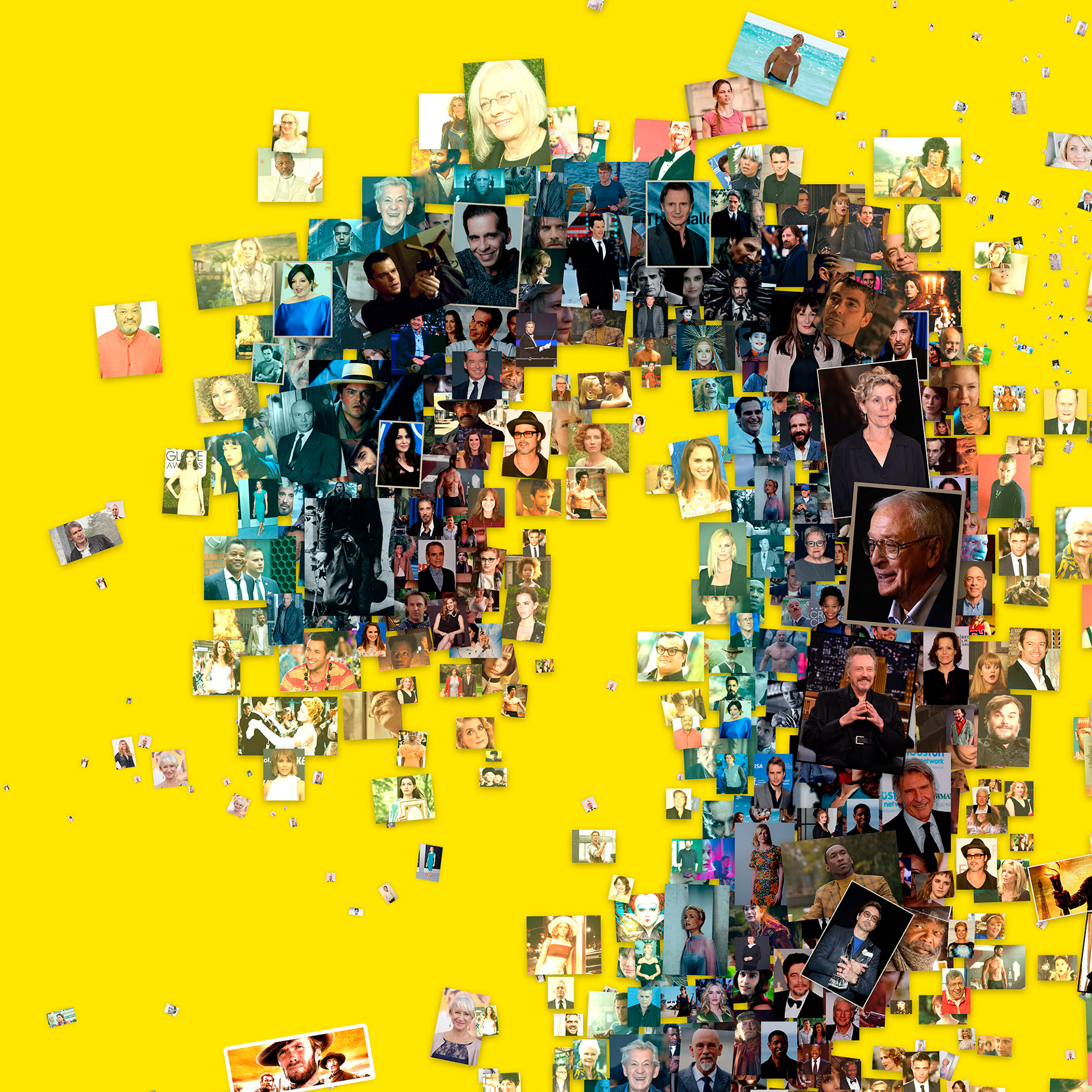 Photomosaic two hundred, digital collage for magazine cover