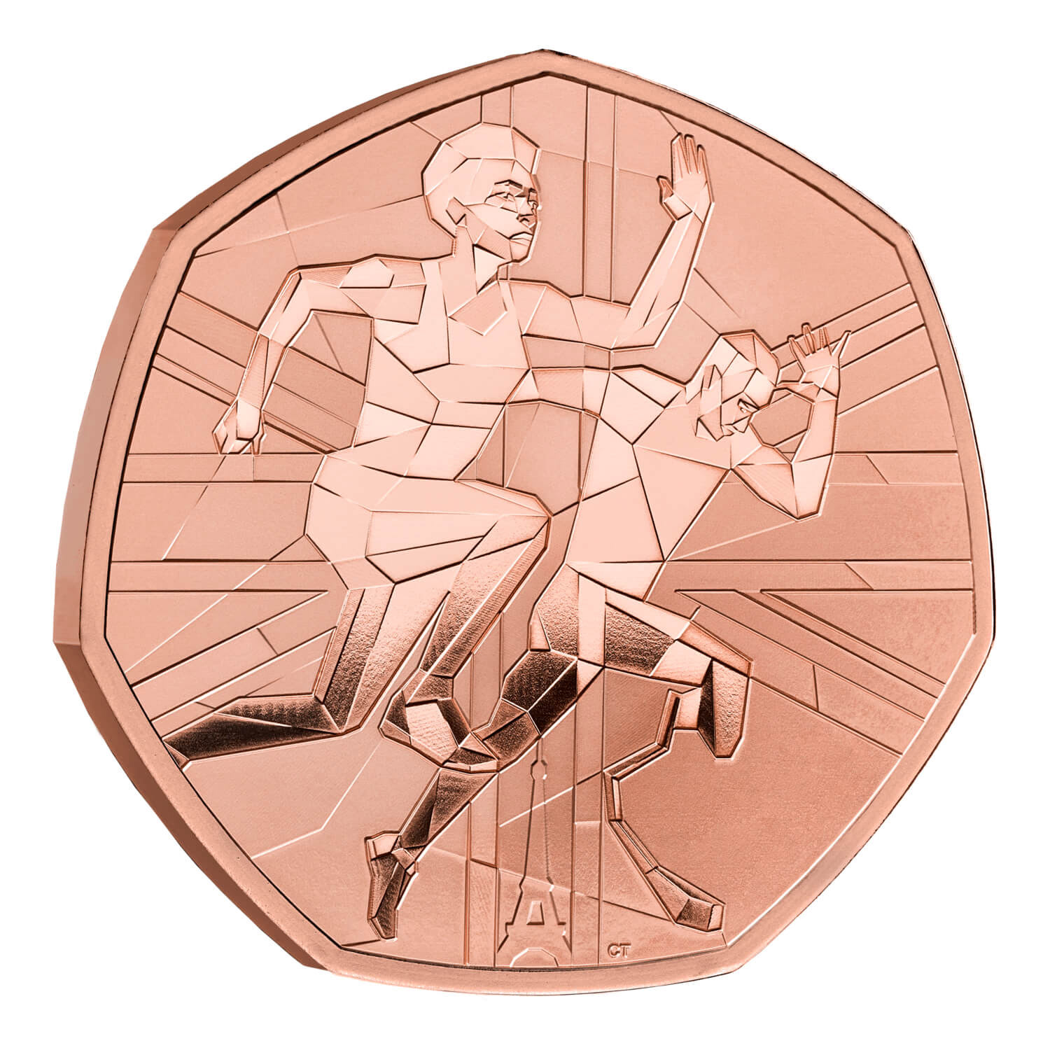 Bronze Olympic illustration Royal Mint's Team GB coin