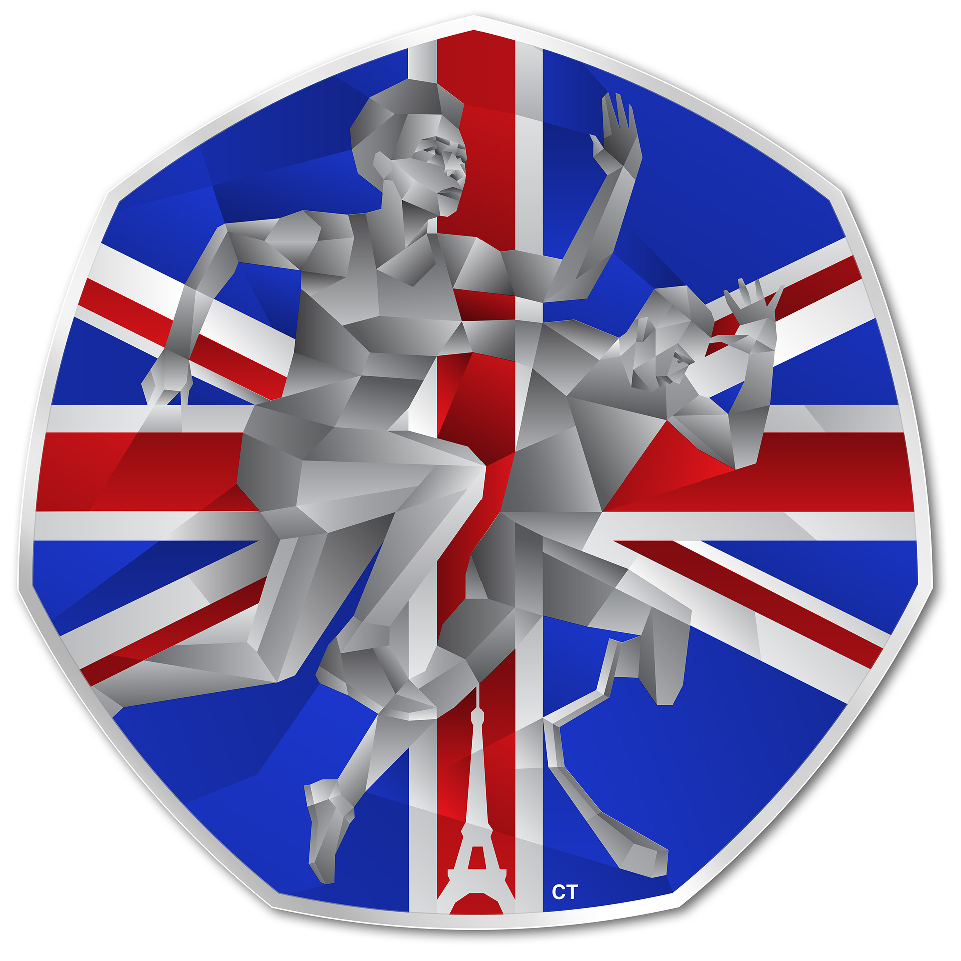 Colored Coin for 2024 Paris Olympics and Paralympics