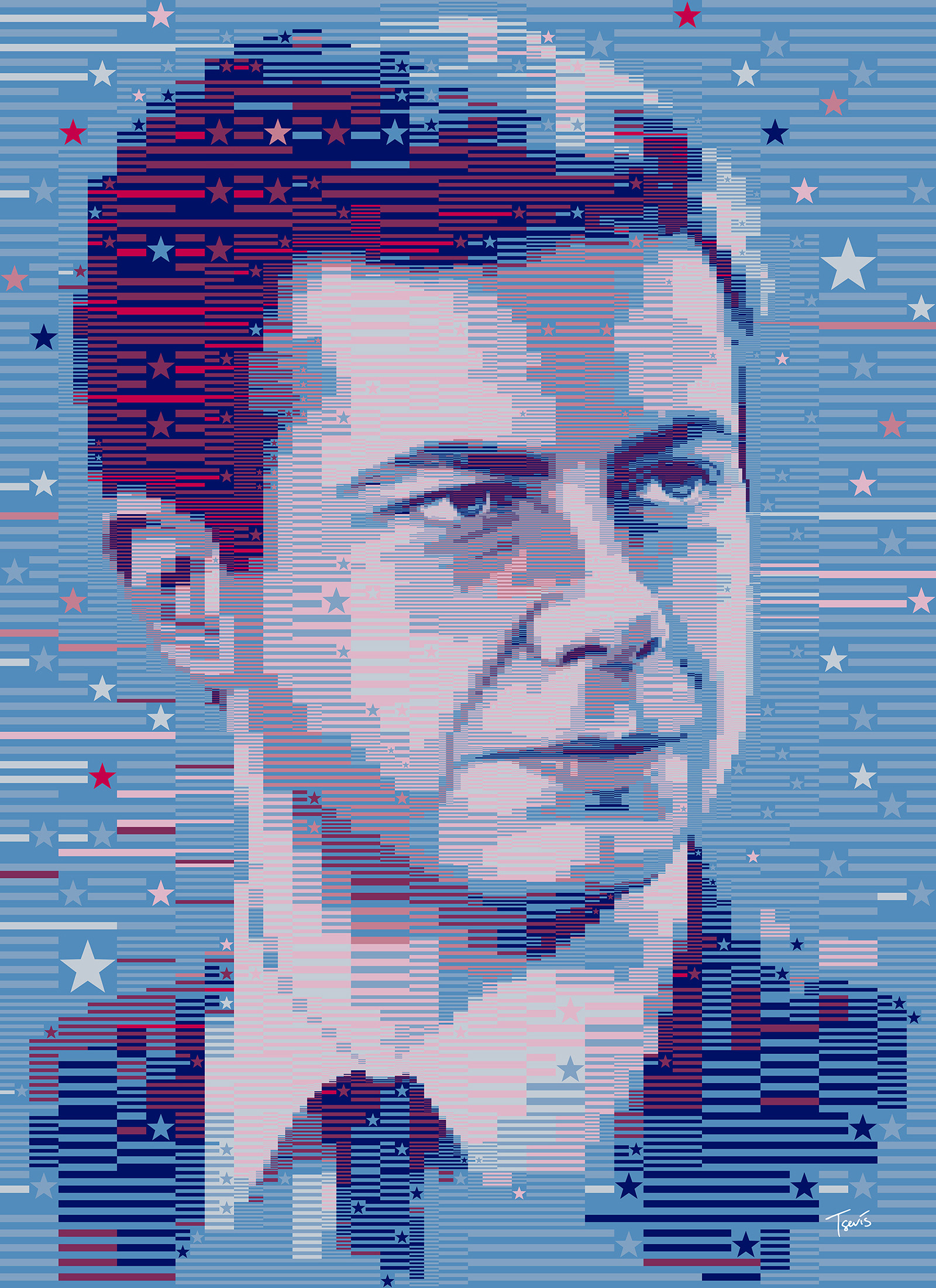 Pete Buttigieg: The Stars and Stripes portrait