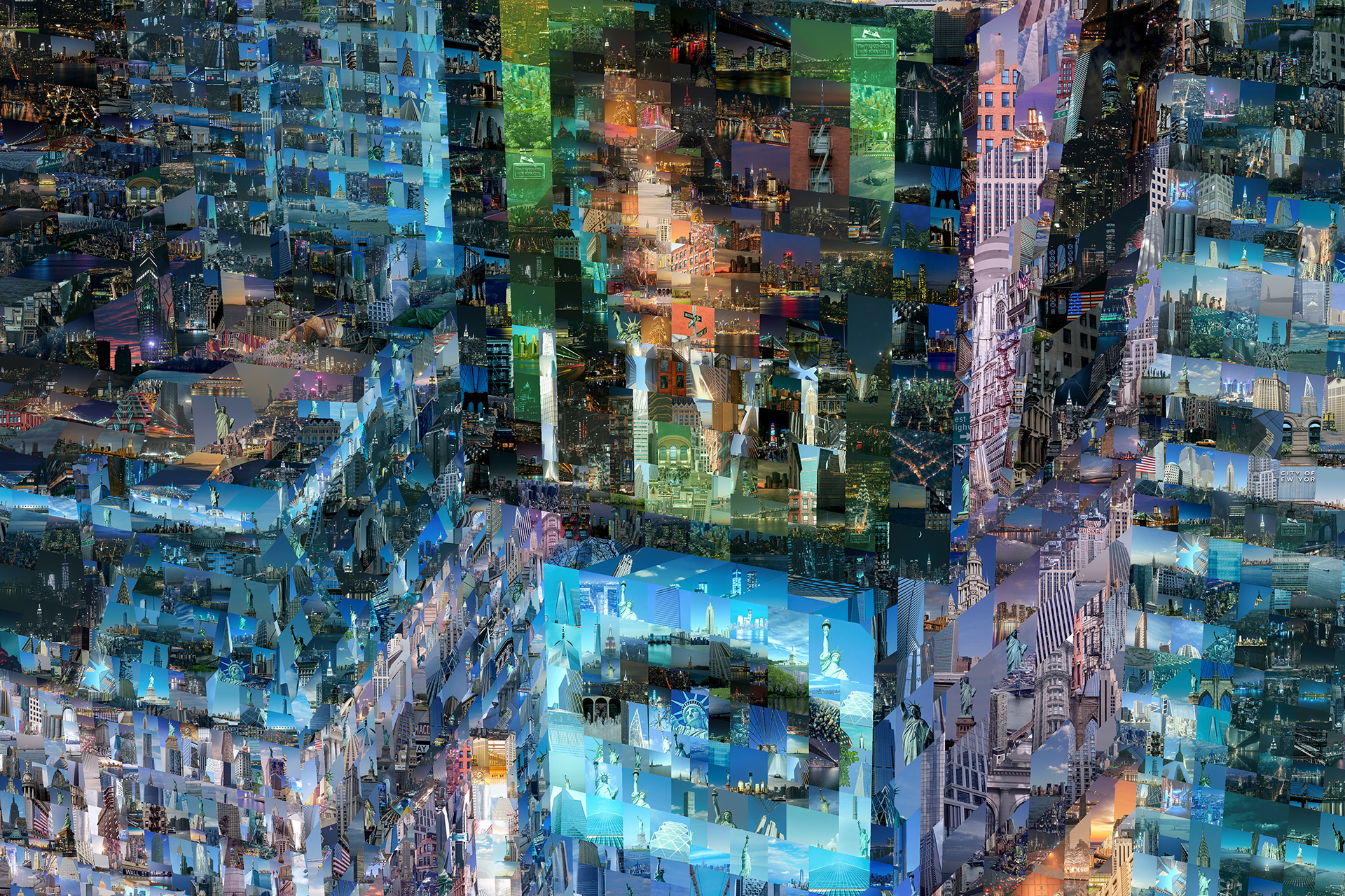 Digital photo mosaic art