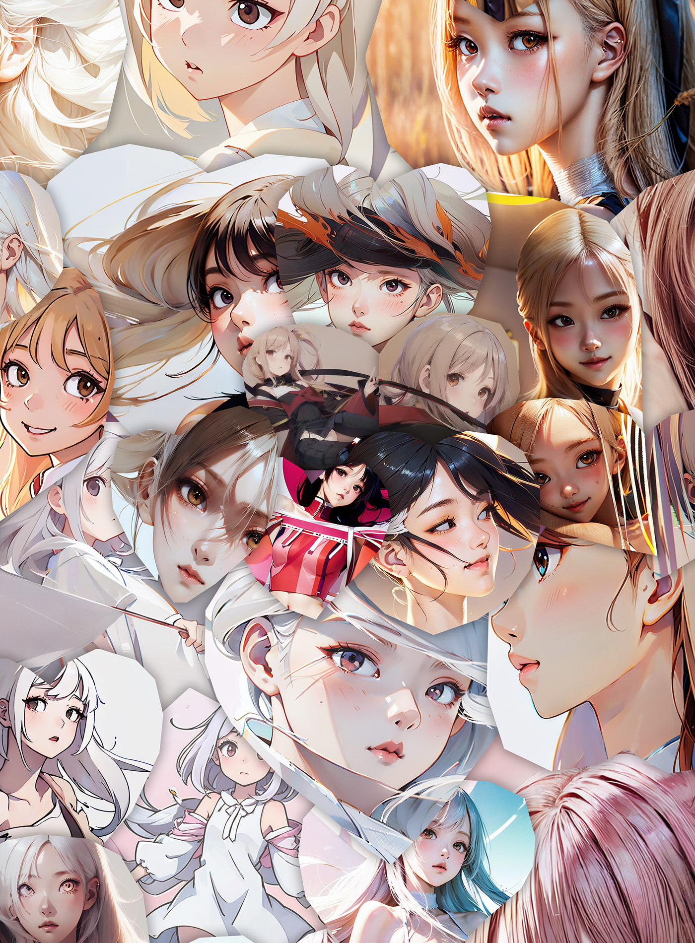 Anime in illustration portrait