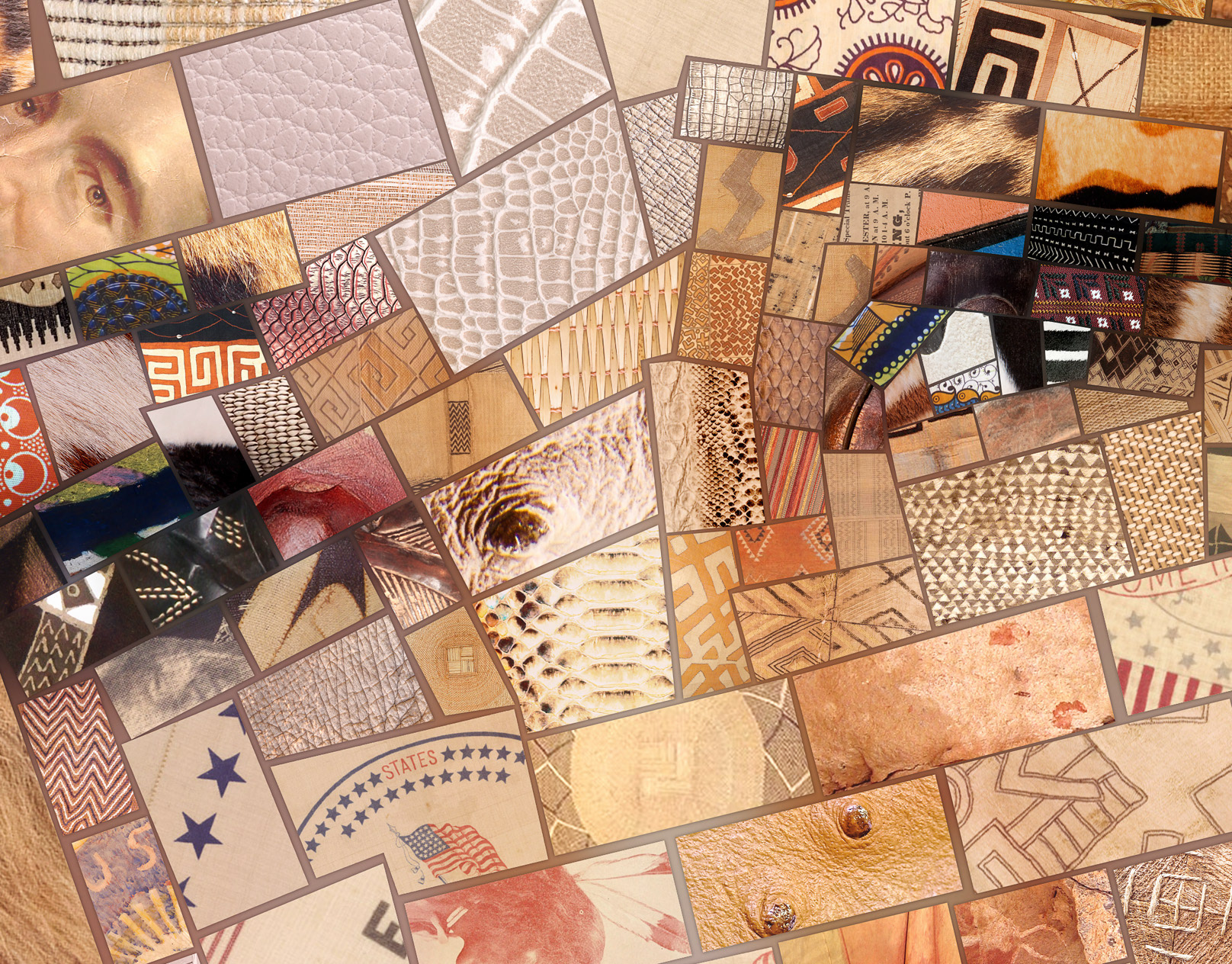 Detail of photomosaic, custom digital art