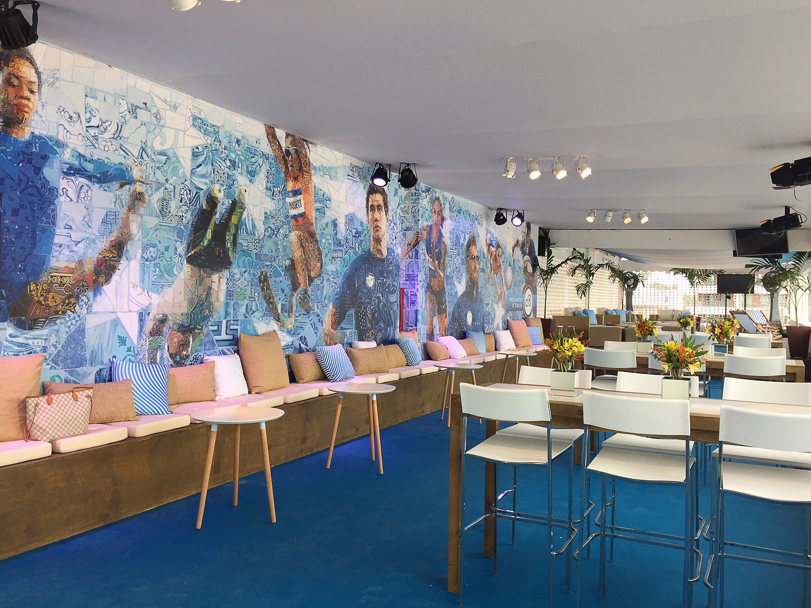The murals for USA House in Rio 2016