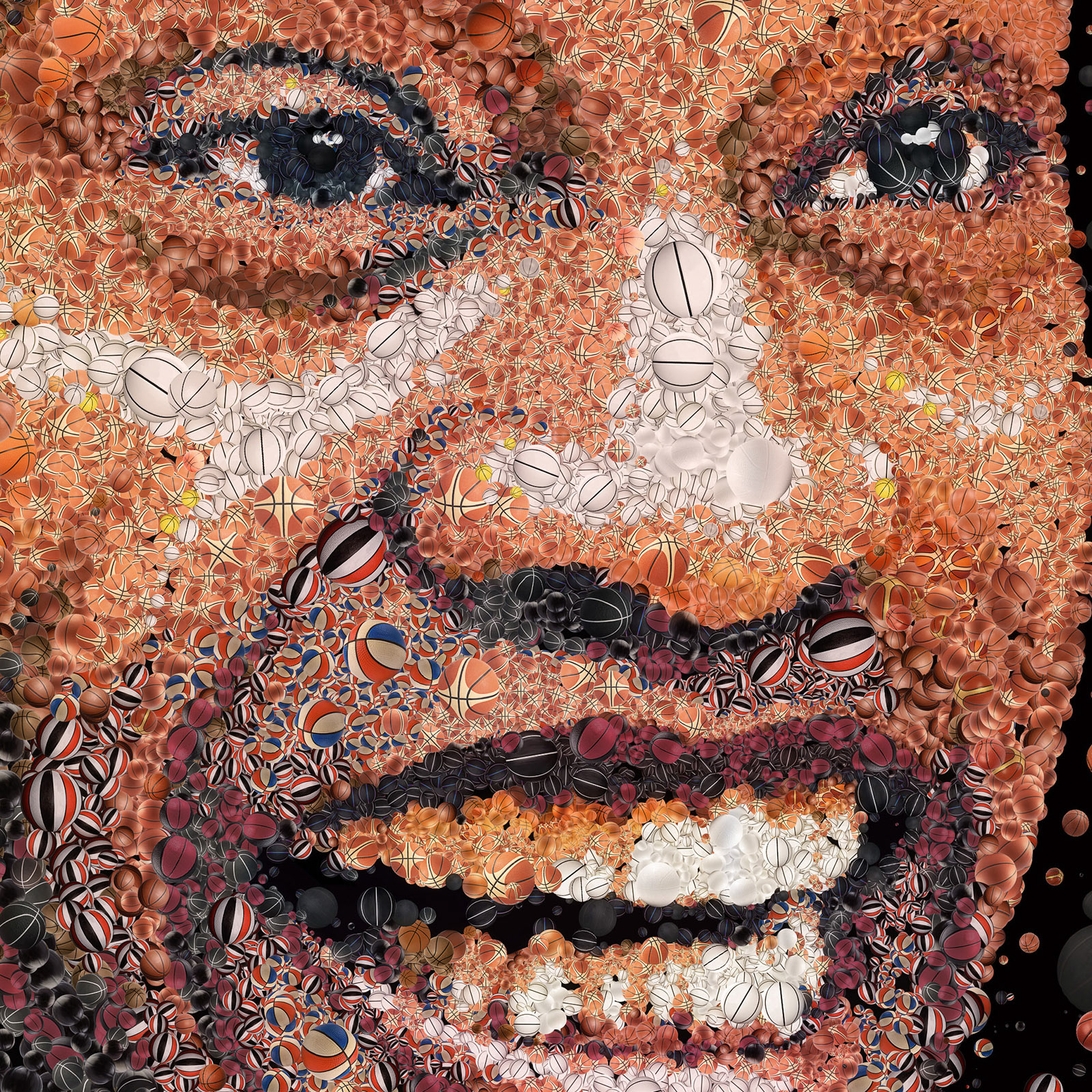 Vince Carter illustration from basketball, sports digital mosaic graphics