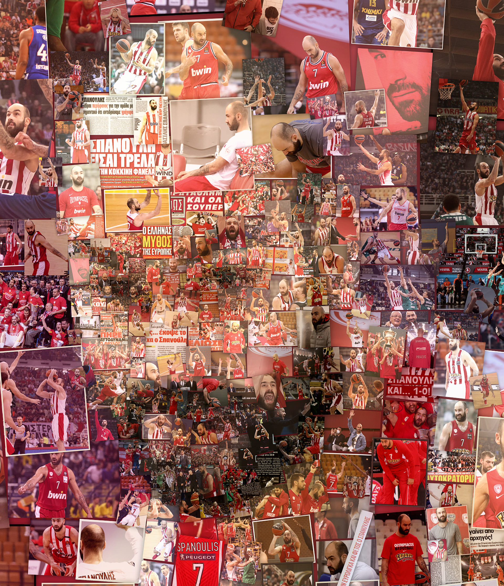 Artwork for honoring a sports player