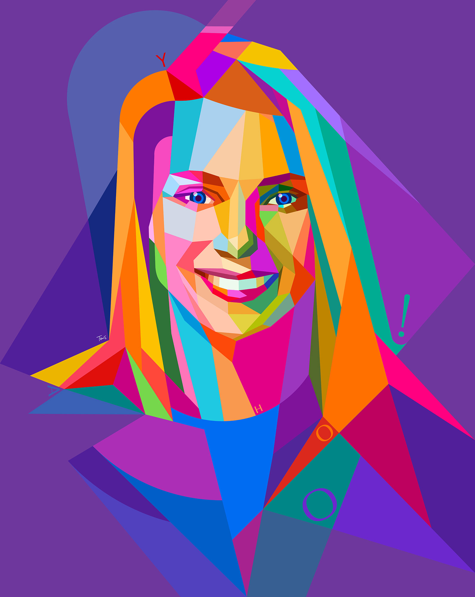 A Neo-futuristic Portrait of Marissa Mayer, custom portrait