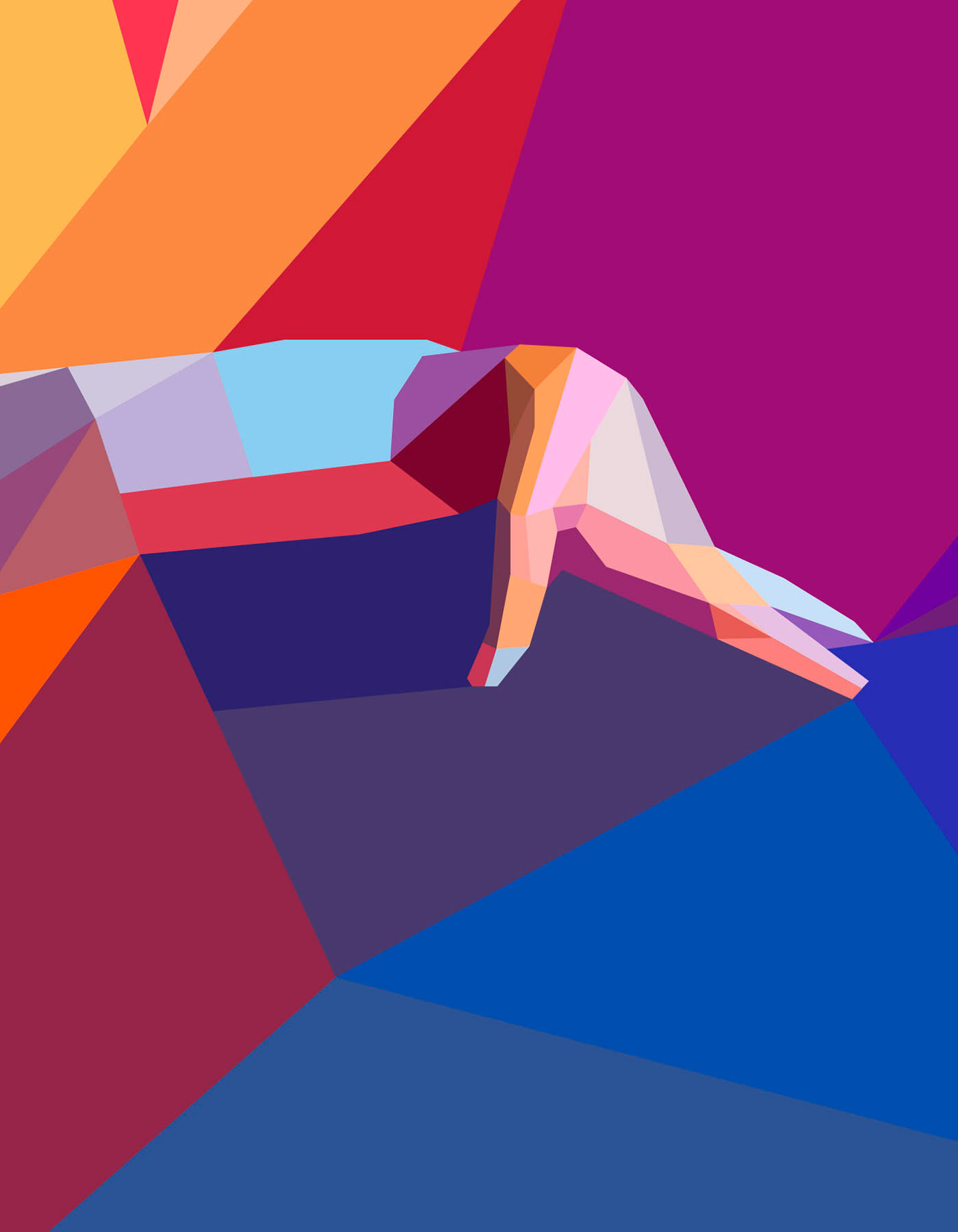Sports event branding illustration