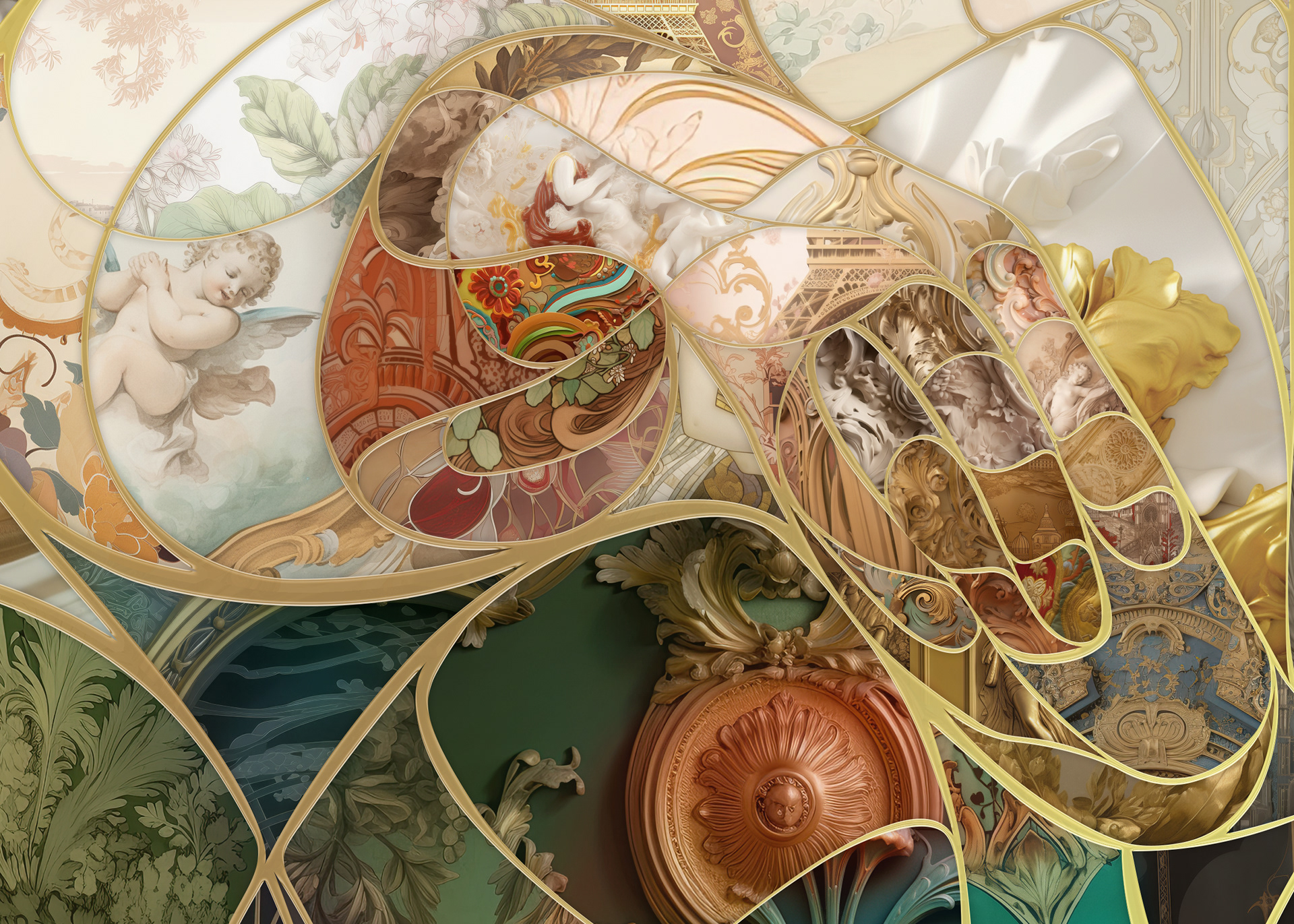 Global sport event campaign illustration