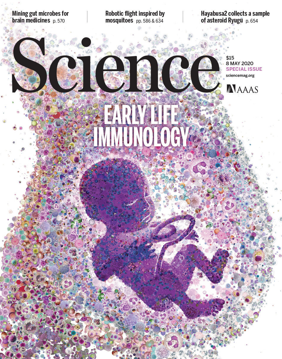 Editorial design cover art of Science magazine