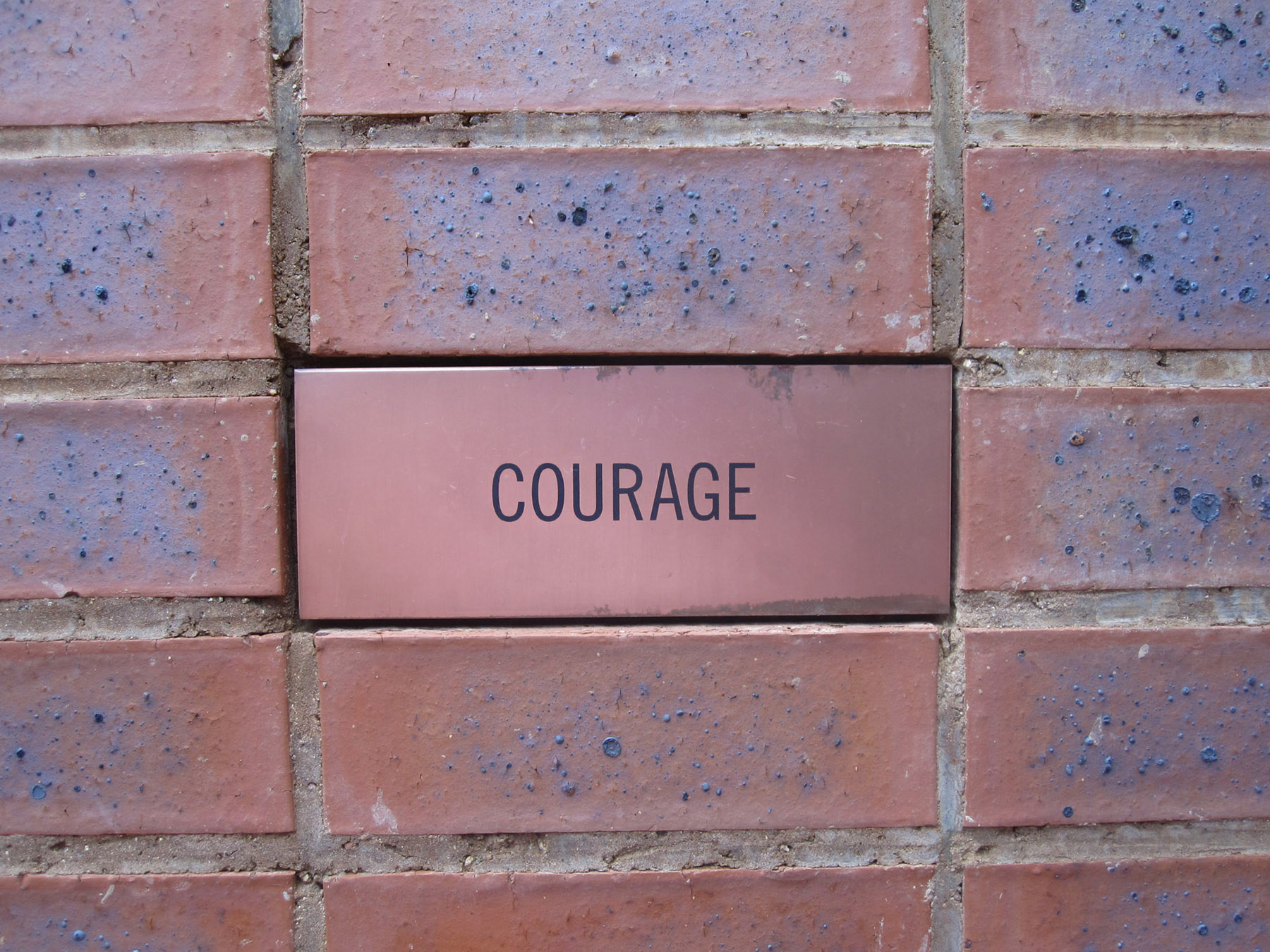 Courageous brick in Contemporary art decor