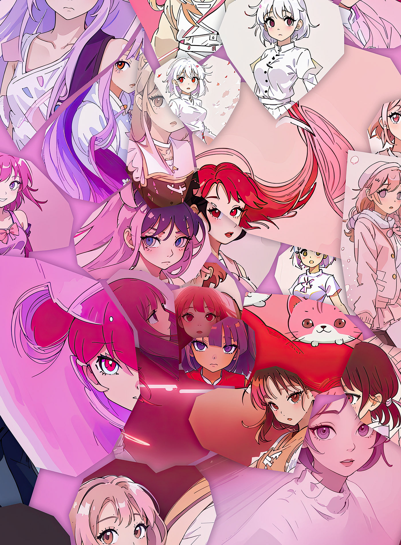 Shoujo digital collage artist