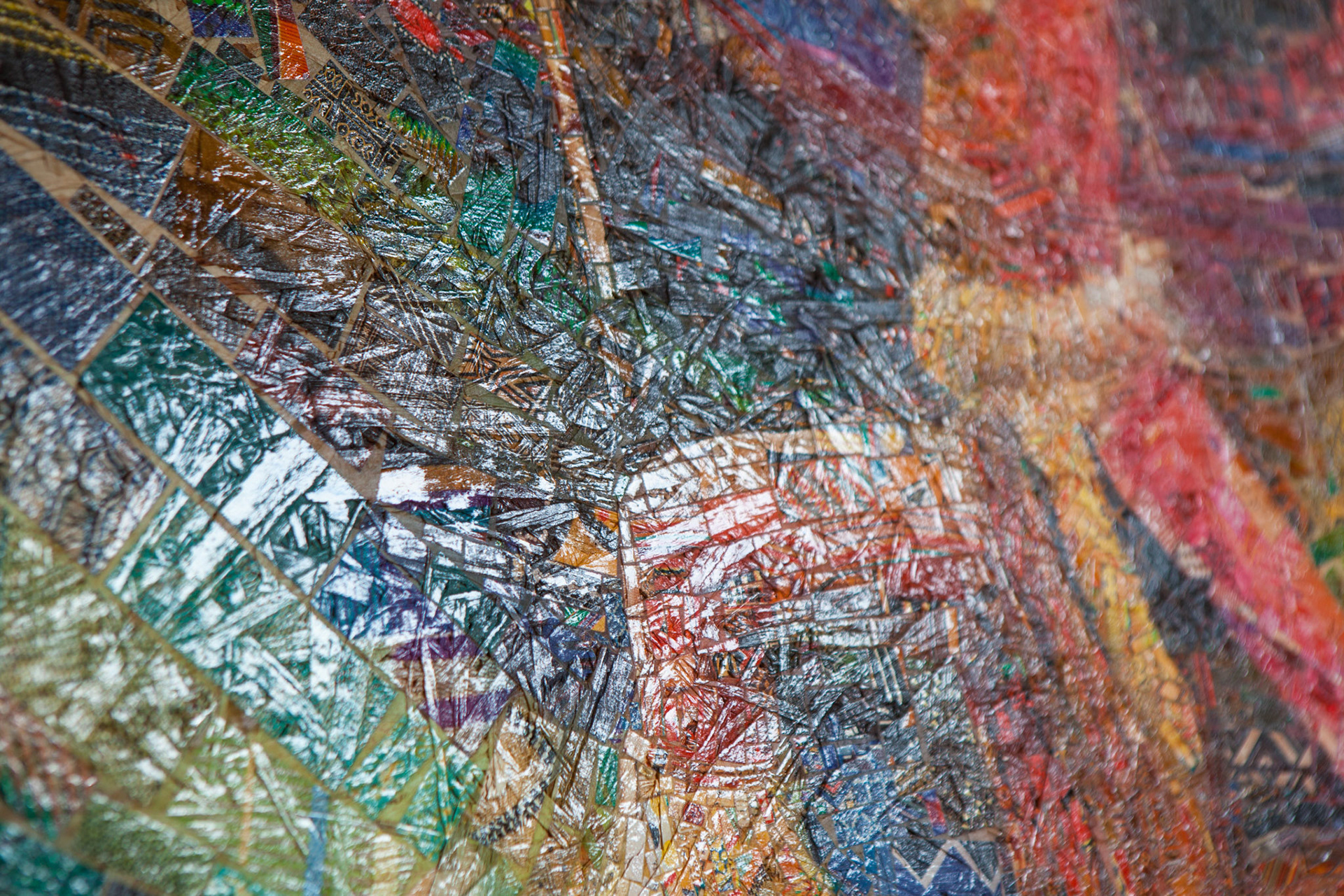 Mosaic texture from digital to analog, Modern wall art