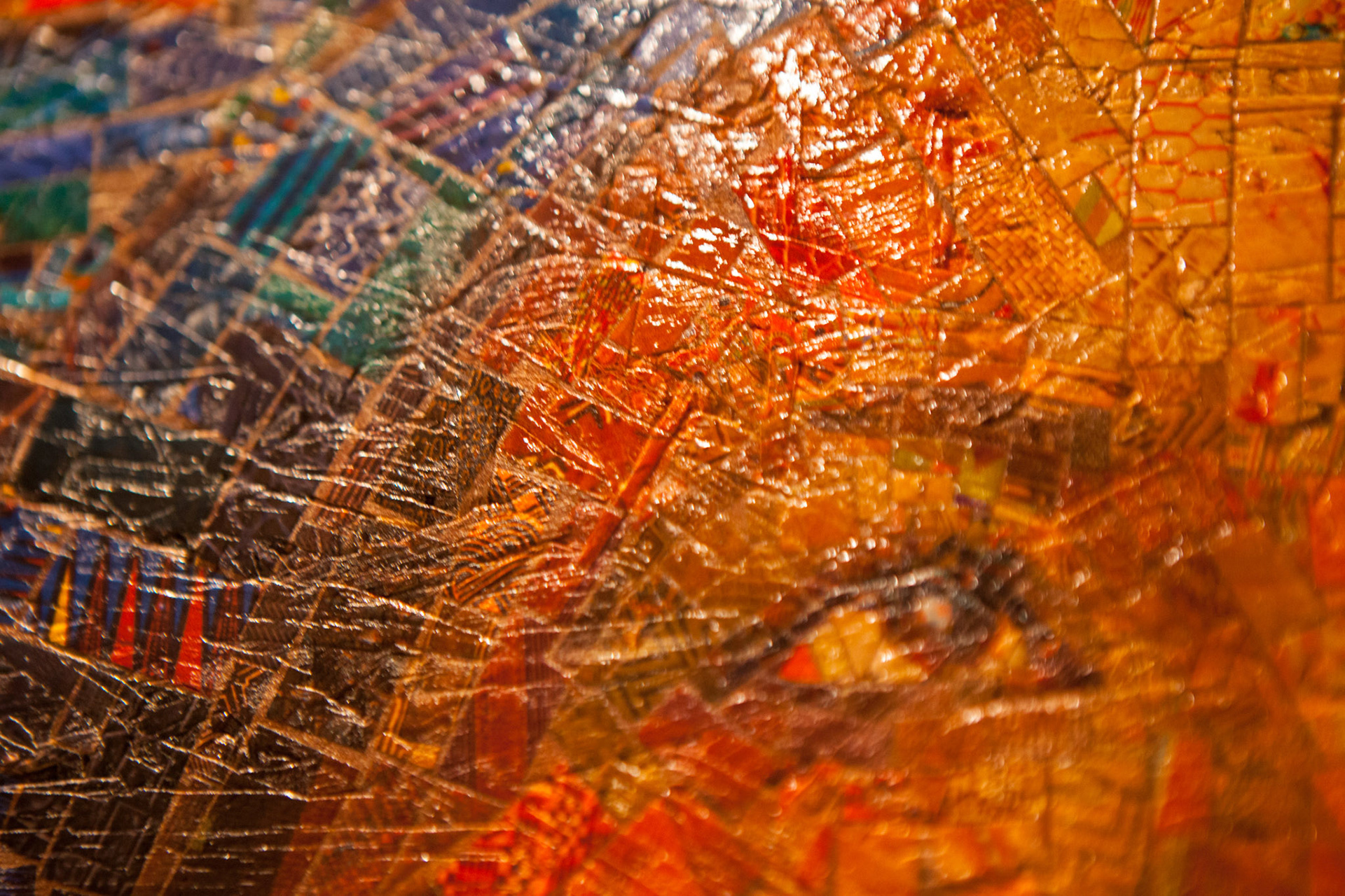 Wood texture in African mosaics, Contemporary art commissions