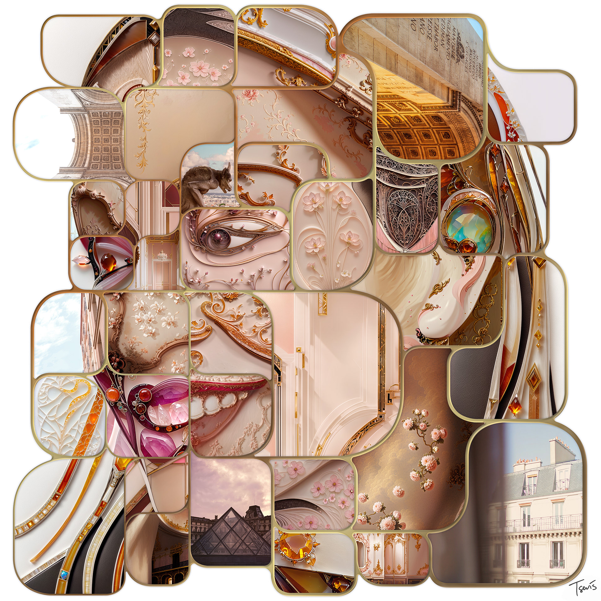 Karolina Pelendritou Olympic digital art portrait