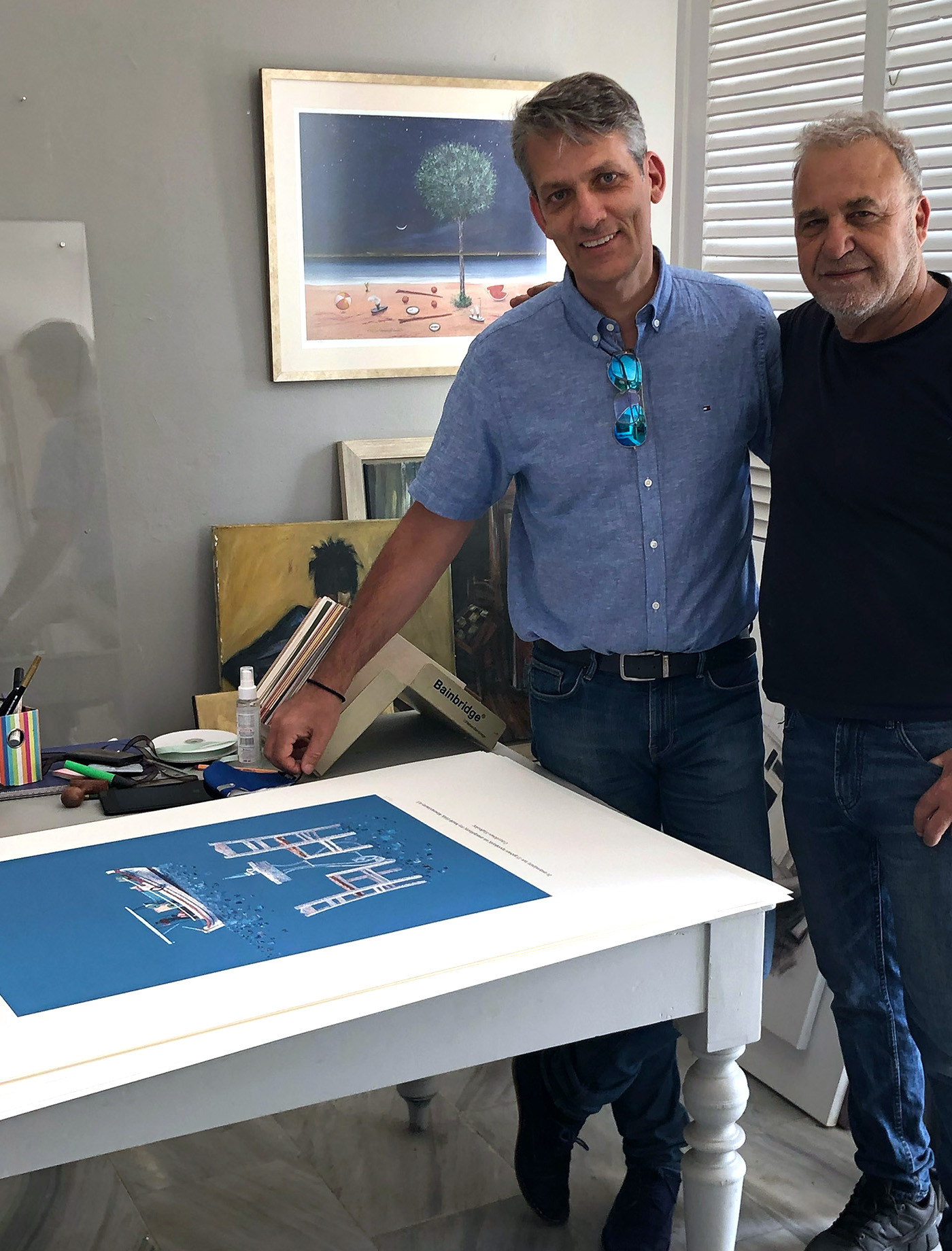 Custom photo mosaic artwork created for exclusive corporate gifts