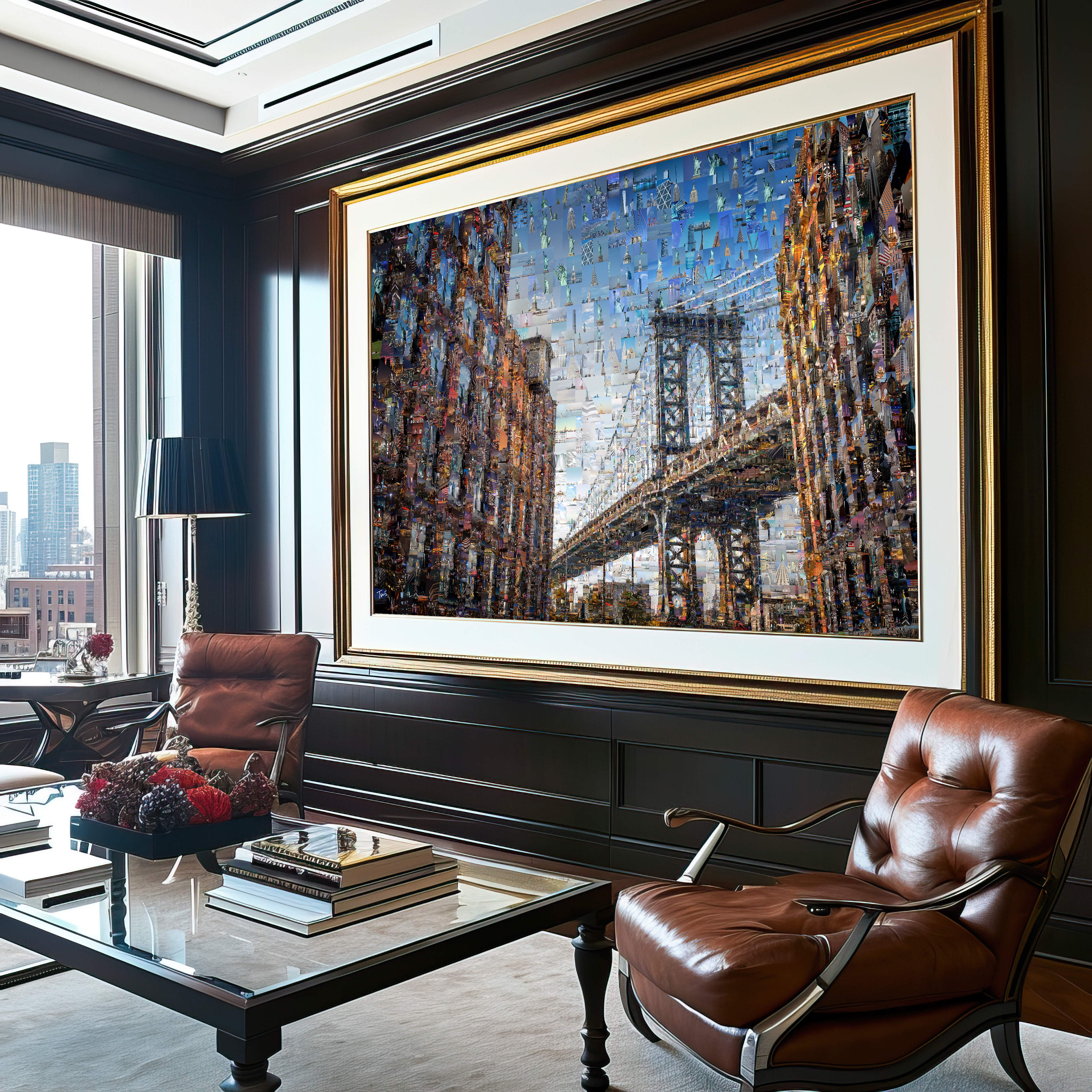 Fine art print of New York photomosaic, Lumas Gallery collection