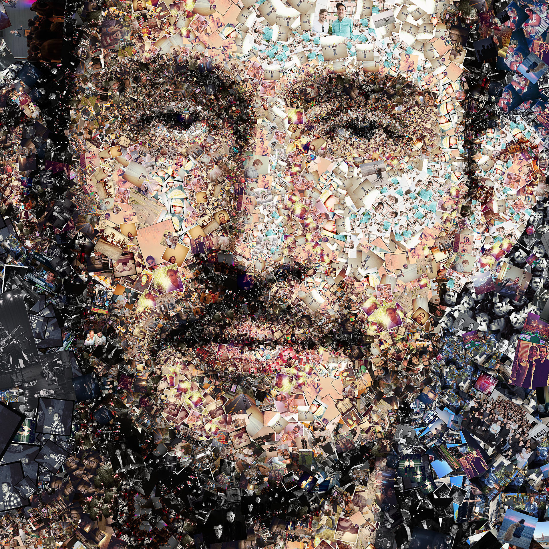 Article illustration of many photos for Men's Health magazine
