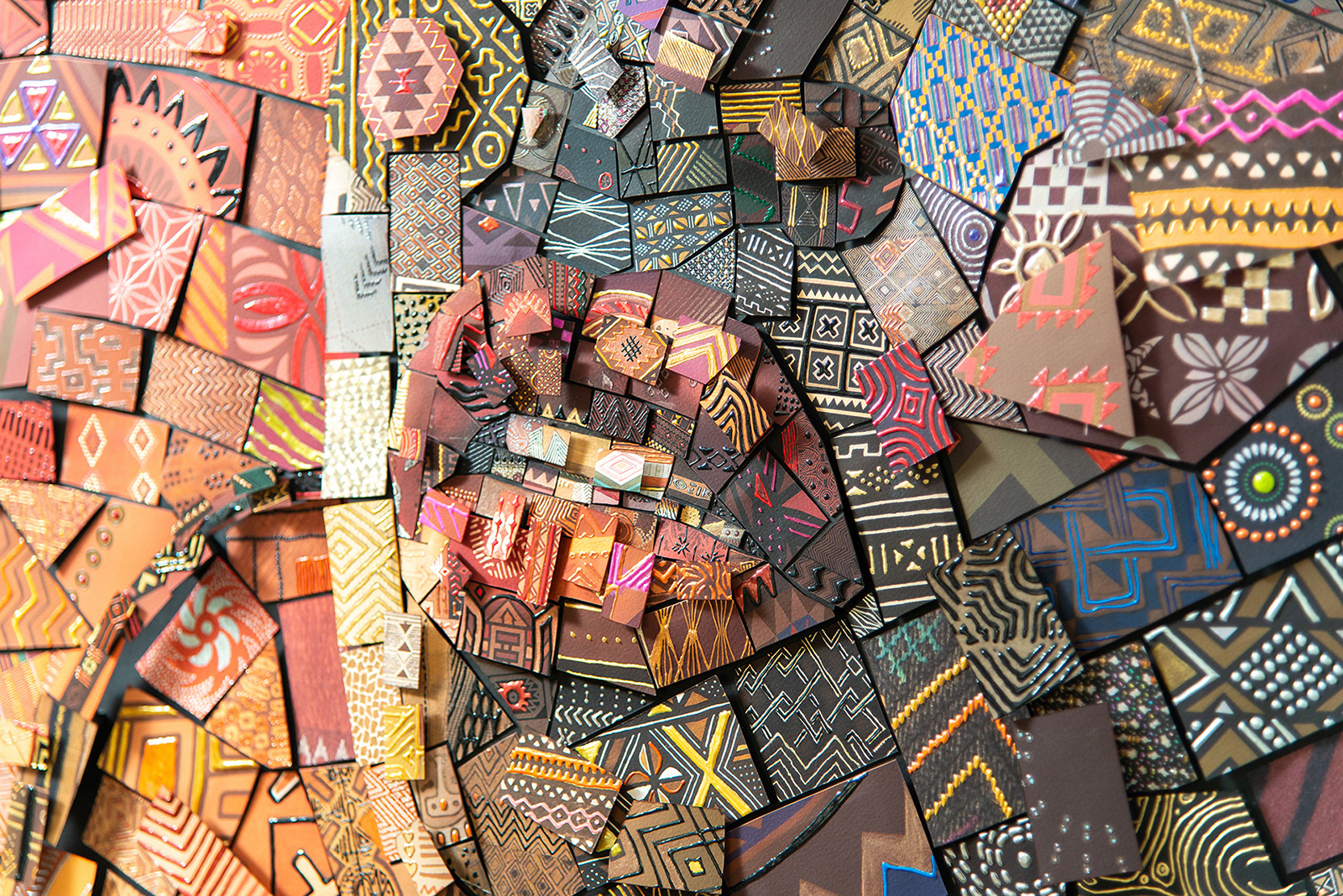 THE AFRICAN BRICKS “And fire” | Date: 2023 | Dimensions: 151 x 110 cm